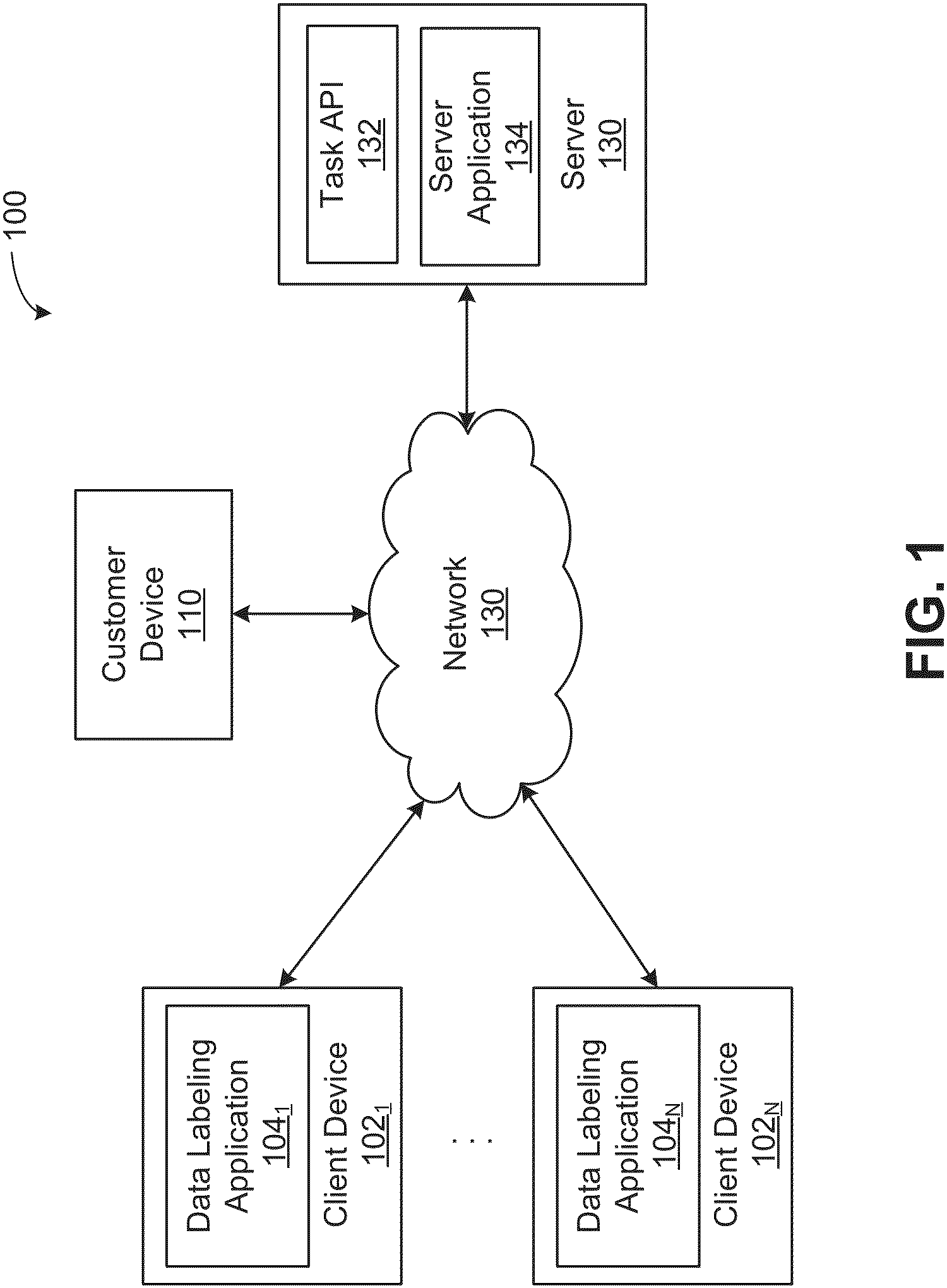 Patent US11776215 Figure 1 – Pre-labeling data with cuboid annotations