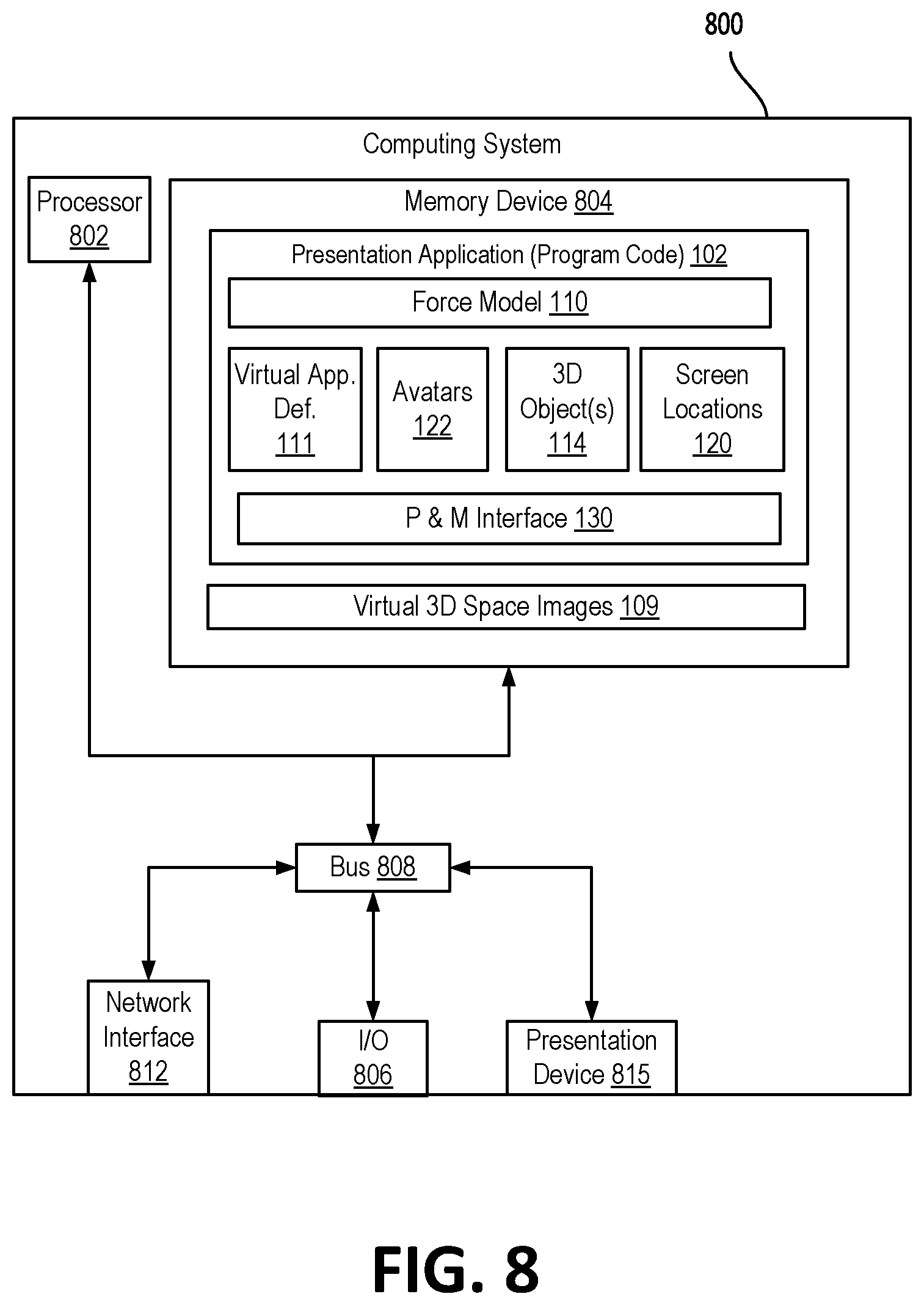 Patent US11776232 Figure 8 – Virtual 3D pointing and manipulation