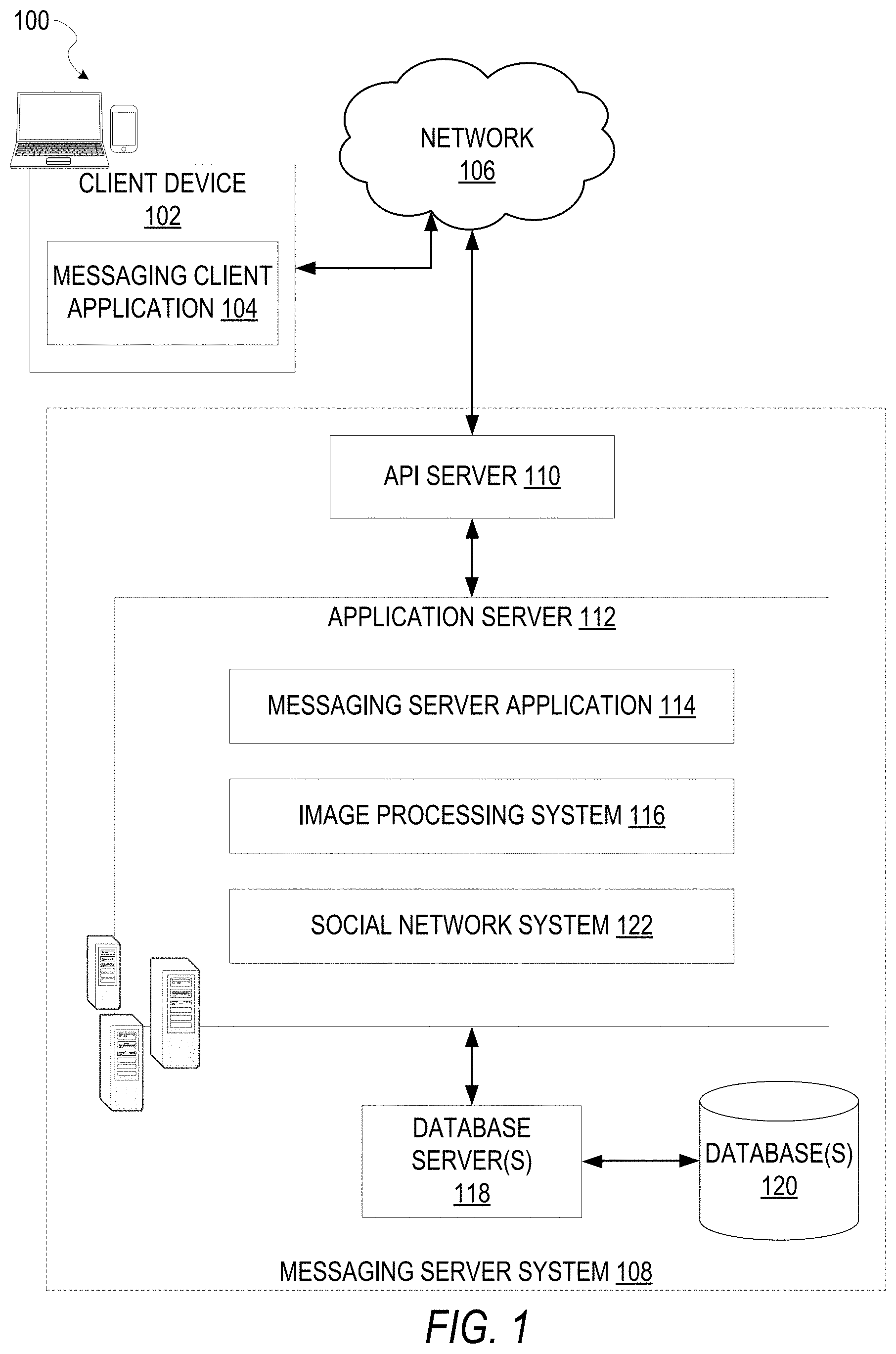 Patent US11776233 — Beautification techniques for 3D data in a messaging system — Figure 1
