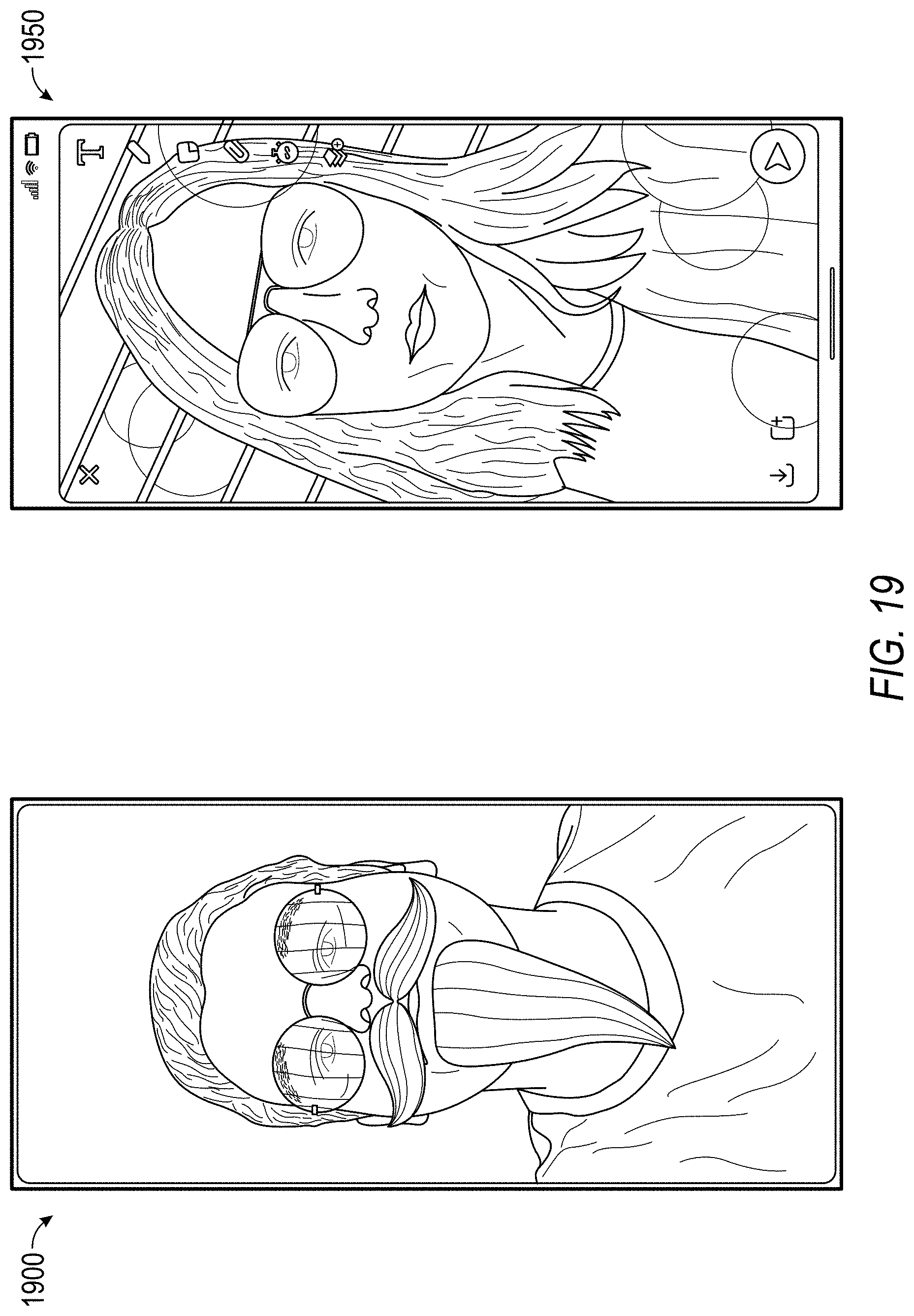 Patent US11776233 Figure 19 – Beautification techniques for 3D data in a messaging system