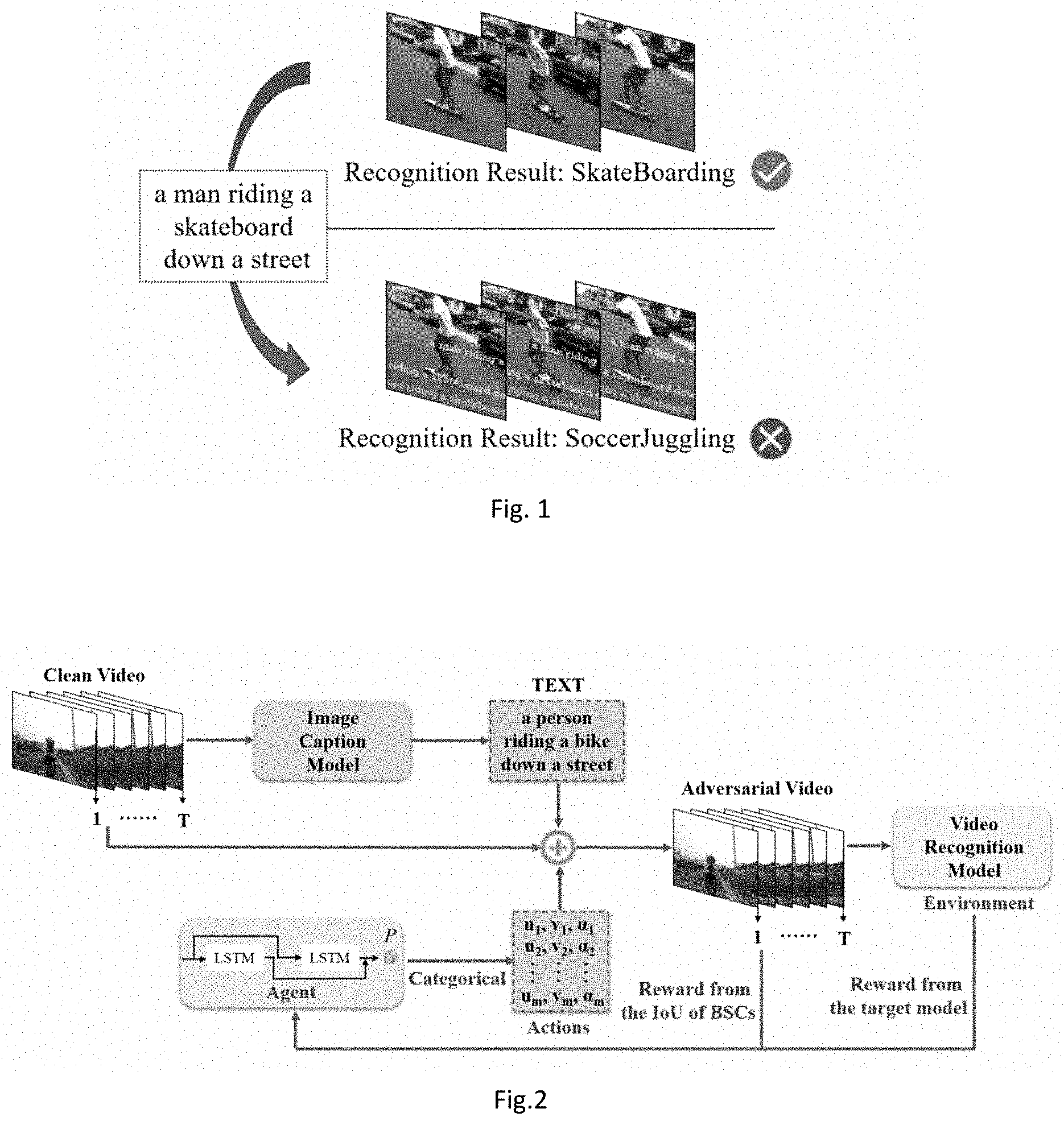 Patent US11776241 — Method and system for generating adversarial attacks on video recognition models — Figure 1