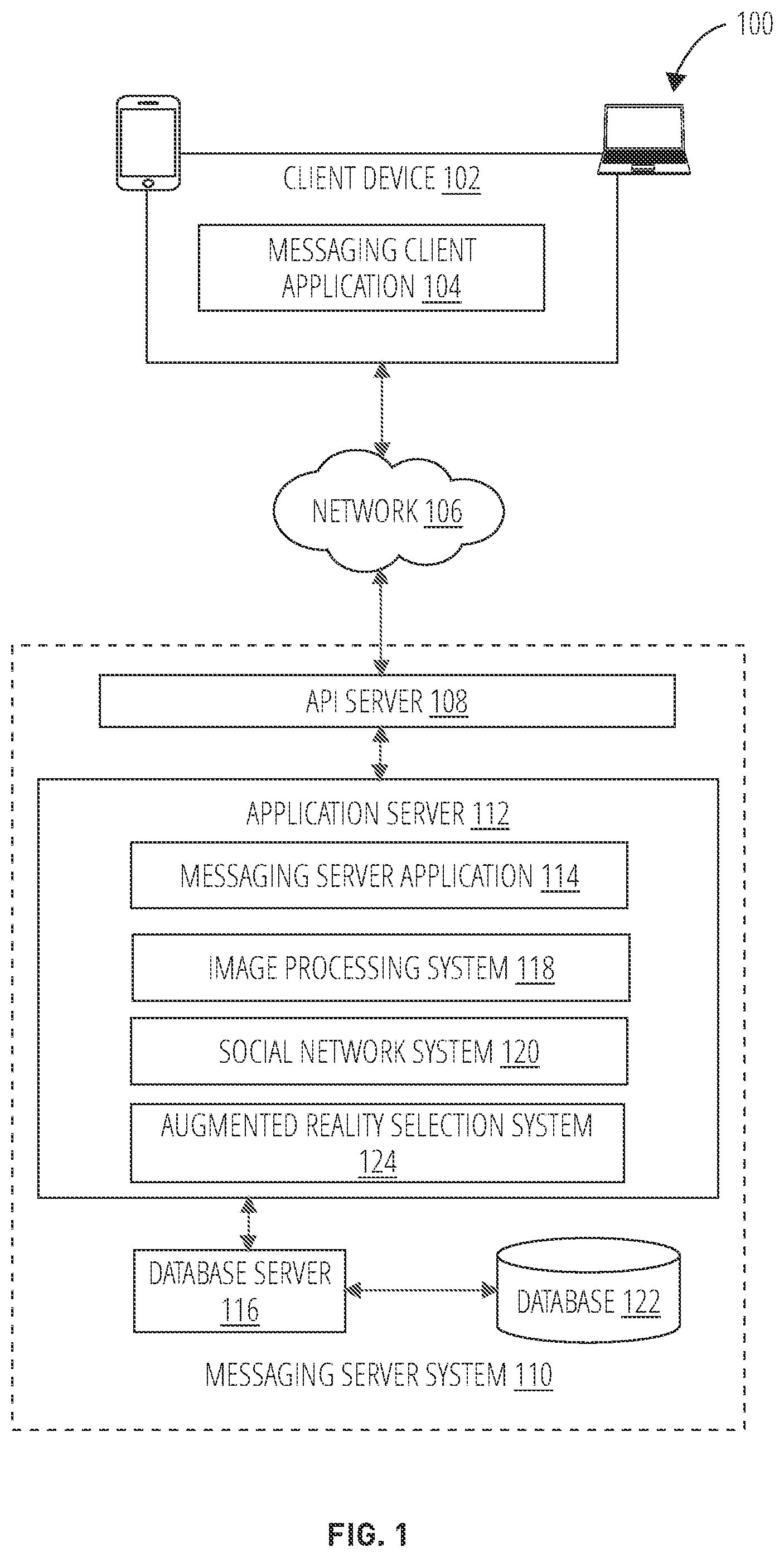 Patent US11776253 Figure 1 – Displaying object names in association with augmented reality content