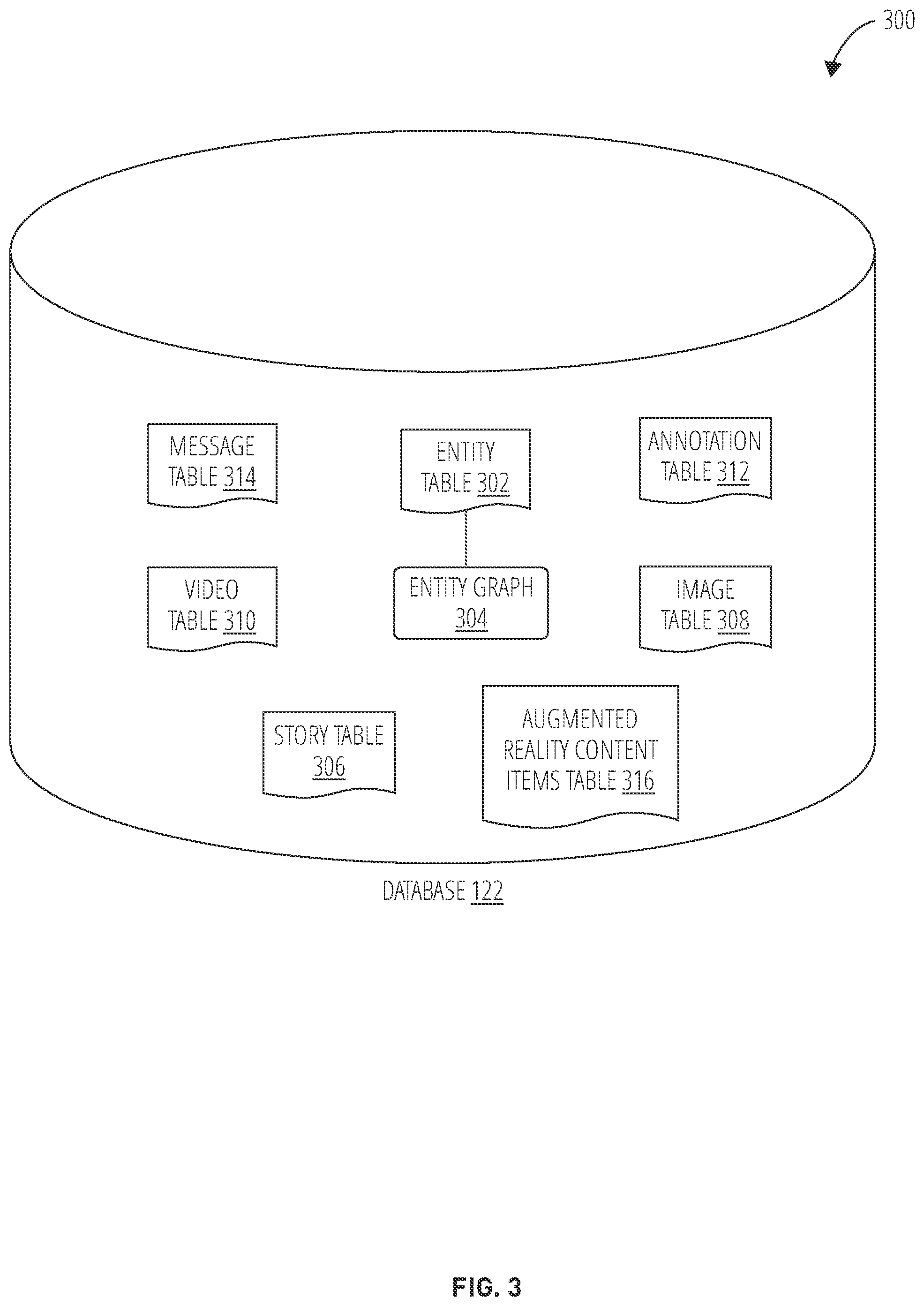 Patent US11776253 Figure 3 – Displaying object names in association with augmented reality content