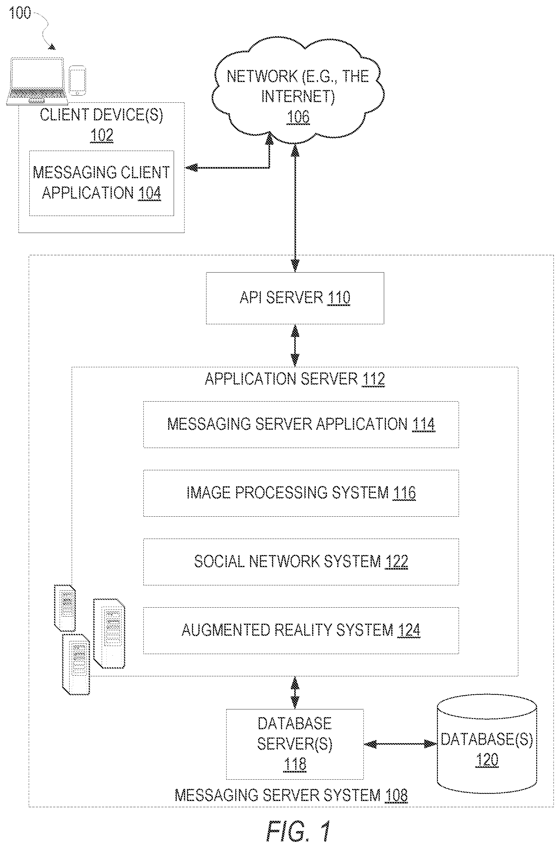 Patent US11776256 — Shared augmented reality system — Figure 1