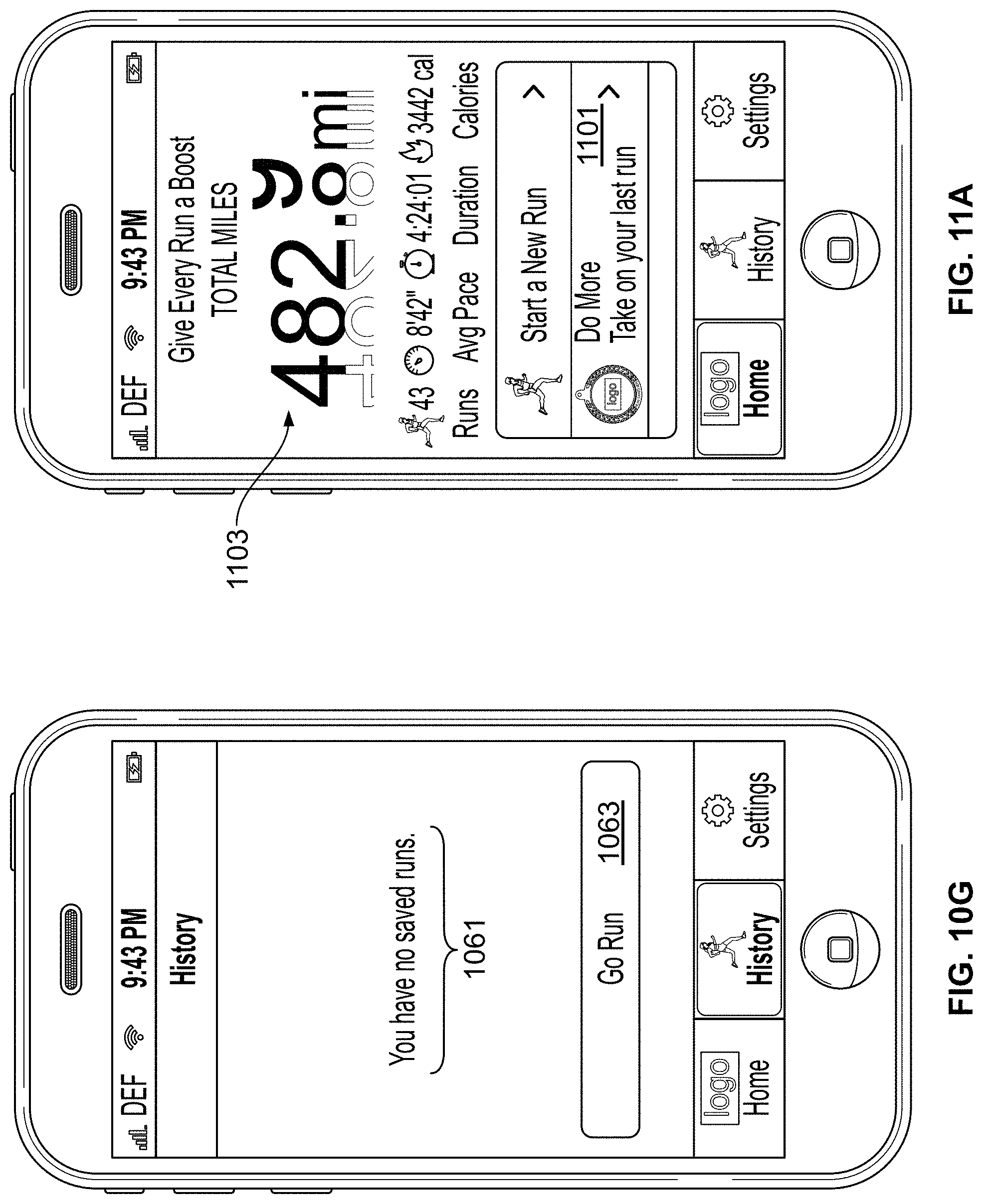 Patent US11776321 Figure 15 – Monitoring fitness using a mobile device