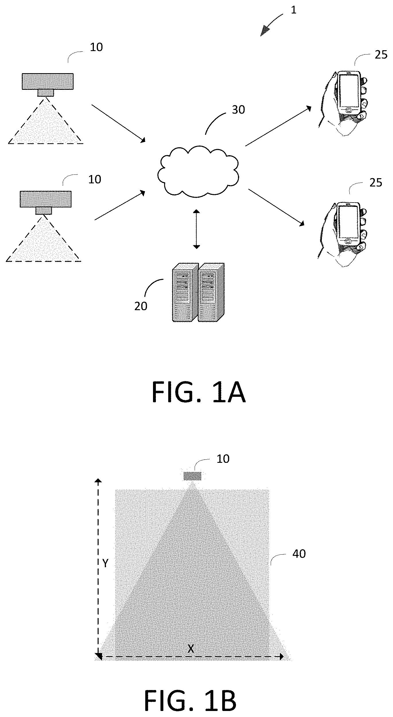Patent US11776342 — Occupancy analysis system using depth sensing to determine the movement of people or objects — Figure 1