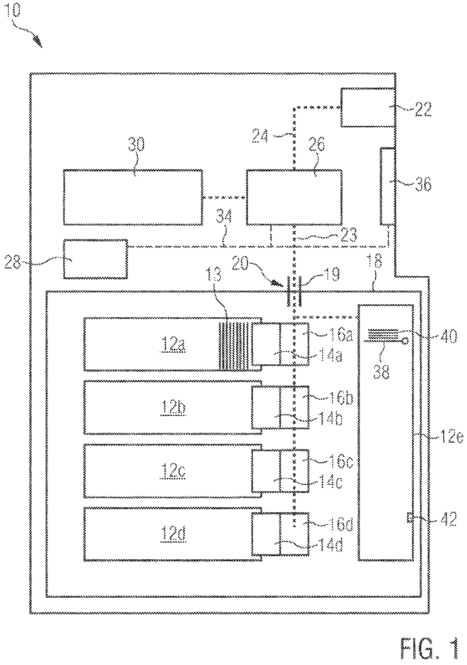 Patent US11776347 Figure 1 – Device for handling notes of value and method for operating a device for handling notes of value