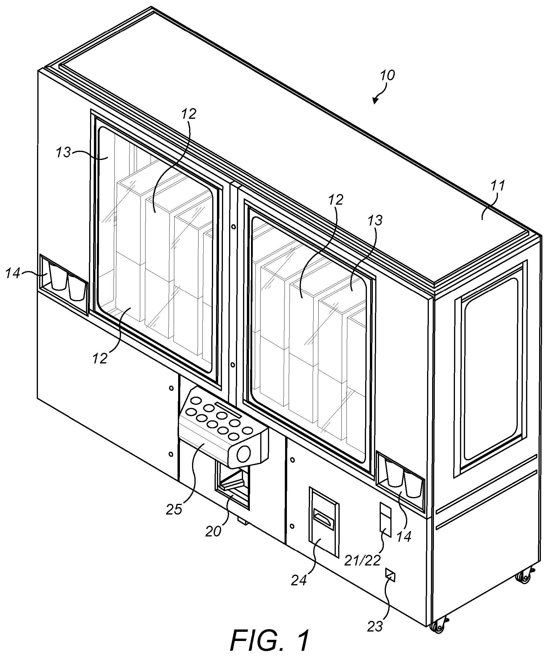 Patent US11776349 — Vending machines — Figure 1