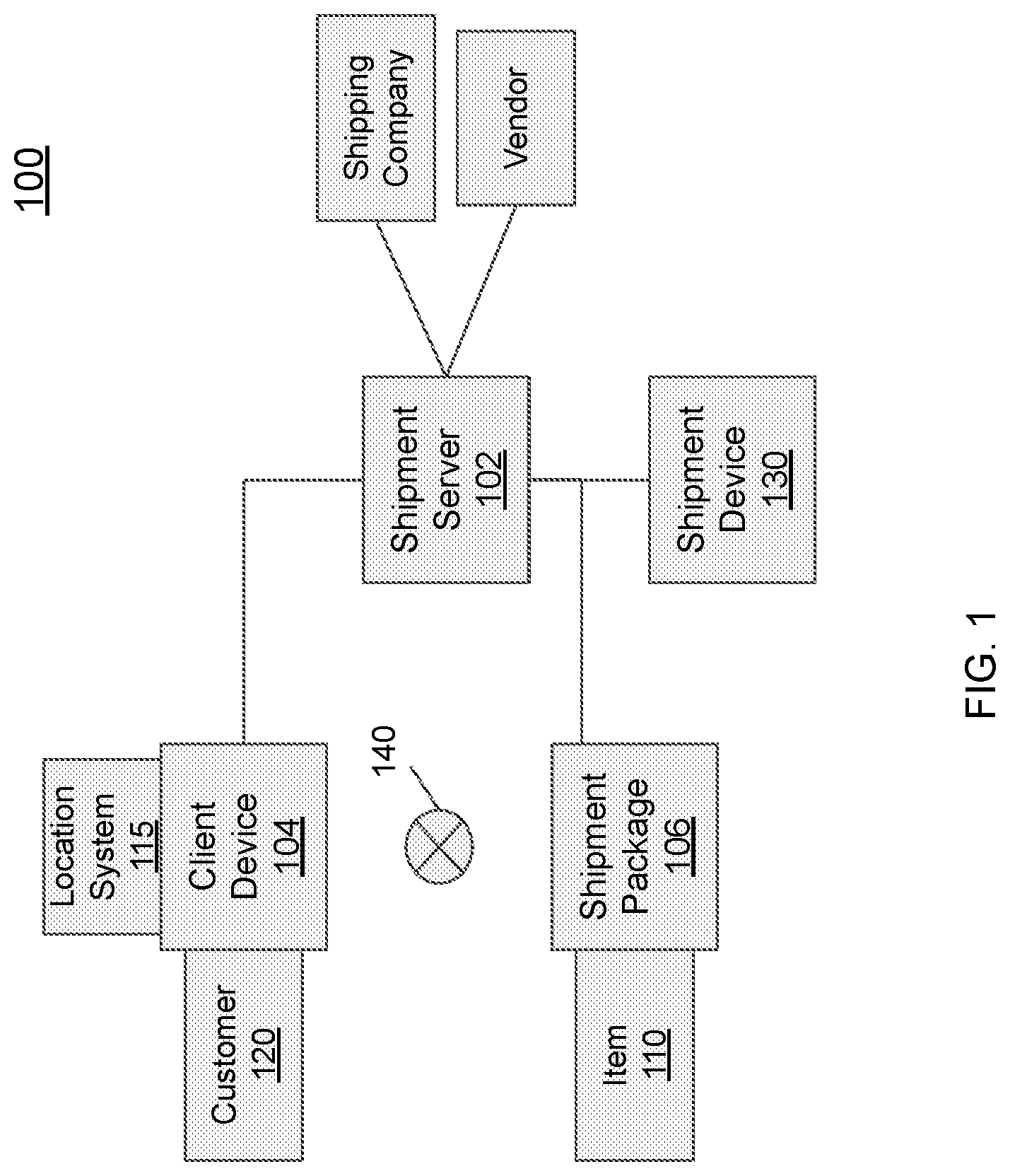 Patent US11776371 — Package protection using existing security system — Figure 1