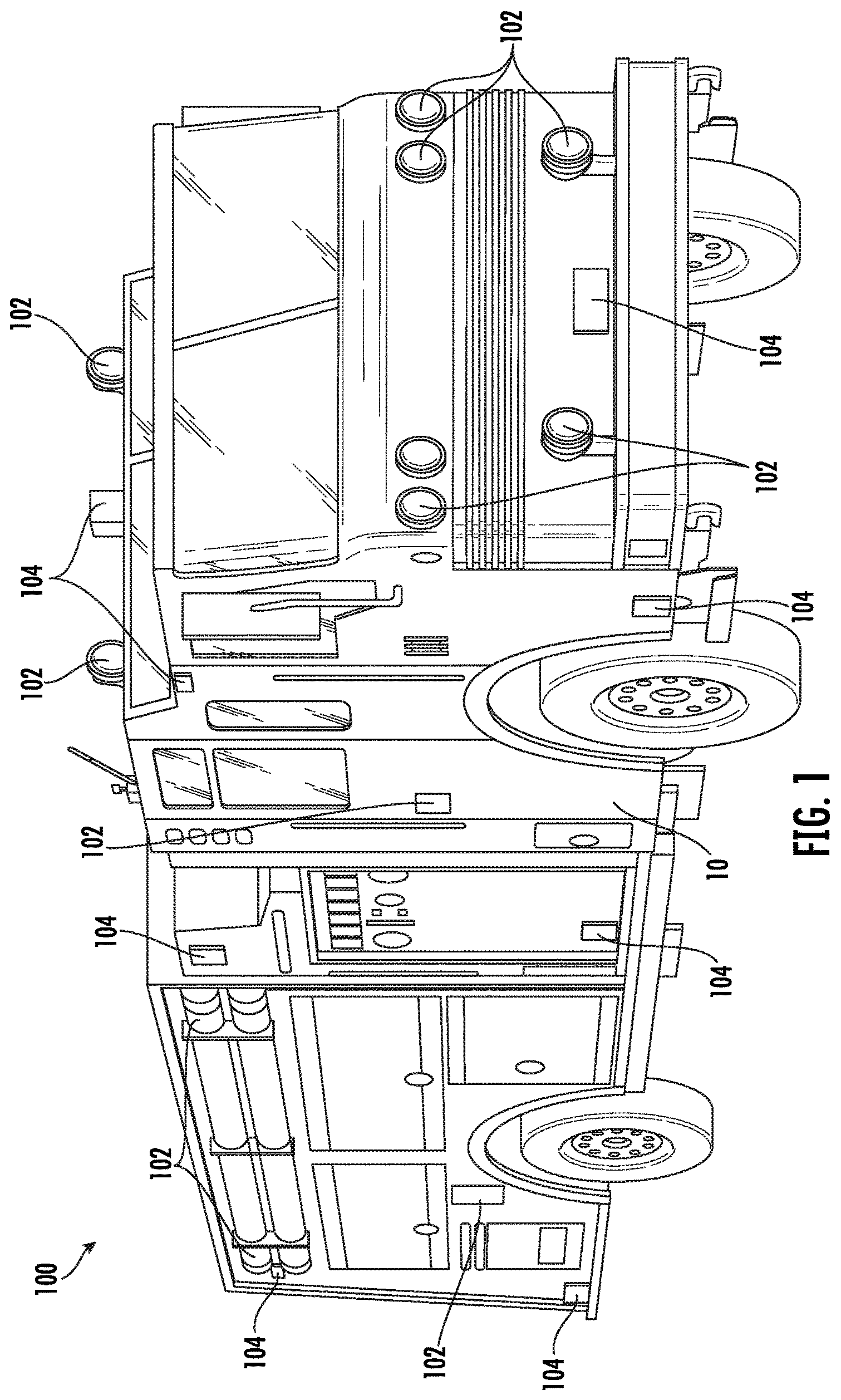 Patent US11776389 — Inter-vehicle optical network — Figure 1