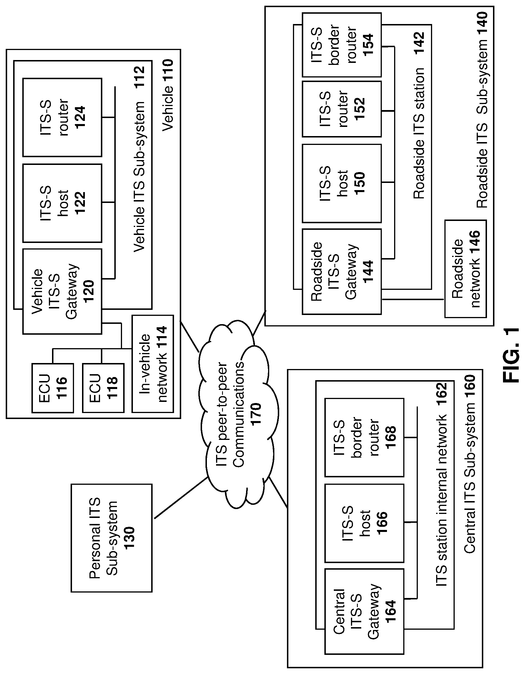 Patent US11776393 — Method and system for reversing the direction of a road segment — Figure 1