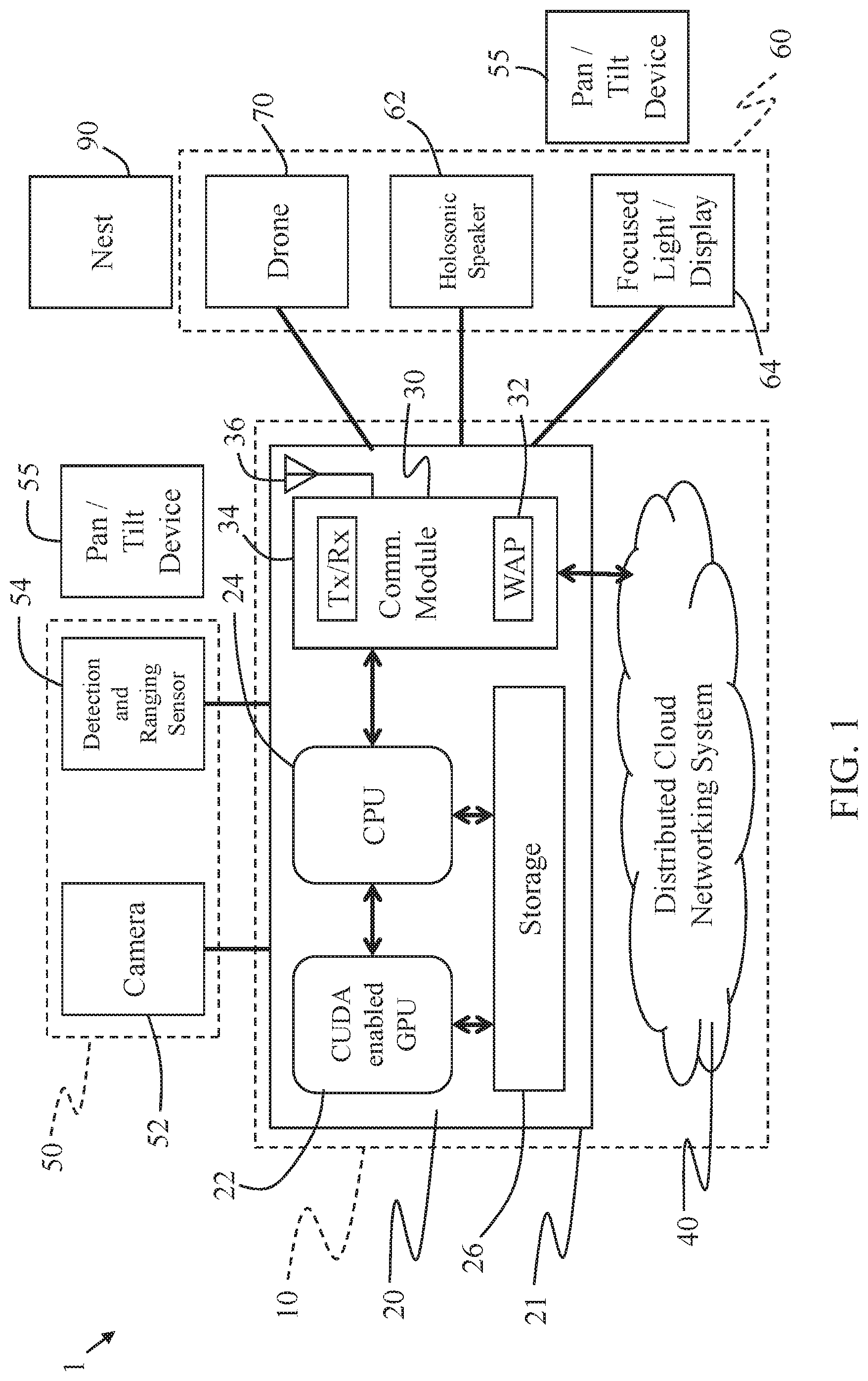 Patent US11776396 Figure 1 – Intersection infrastructure warning system