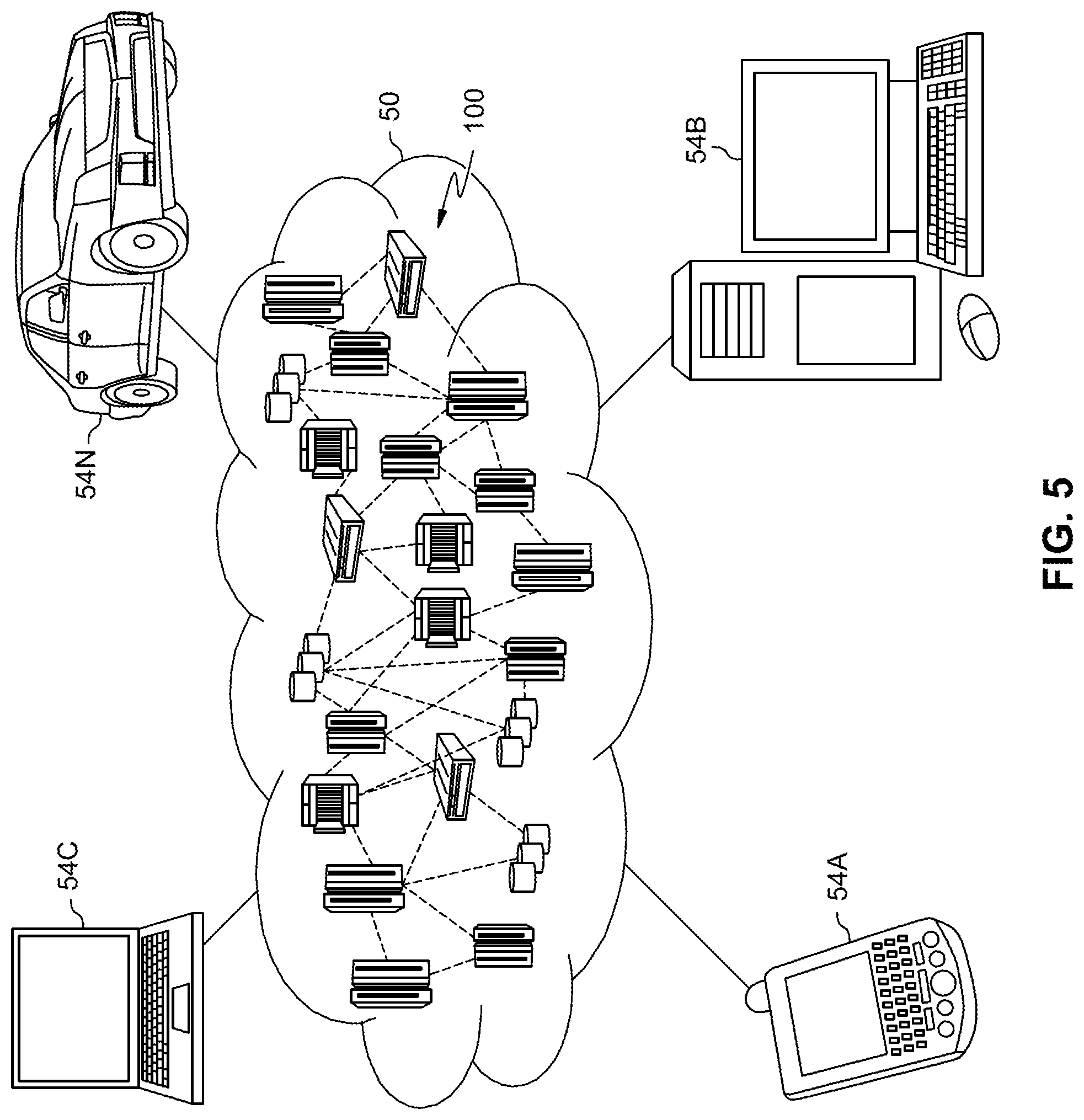 Patent US11776404 Figure 5 – Ad-hoc network optimization by parking allocation