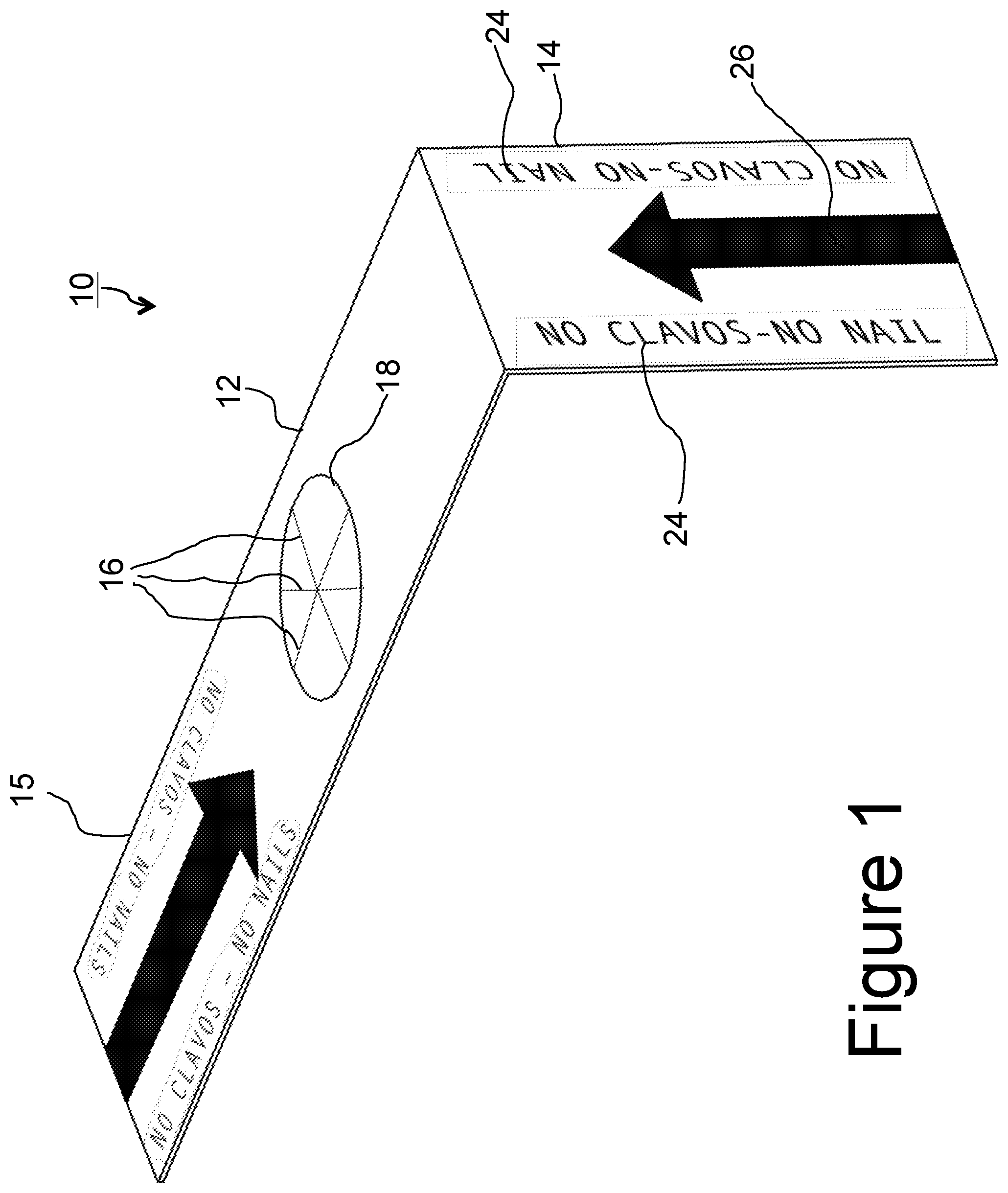 Patent US11776434 — Method and apparatus for avoidance of damage to concealed mechanical systems such as plumbing and the like — Figure 1