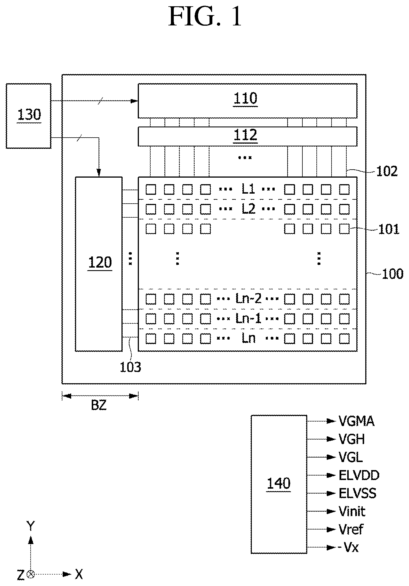 Patent US11776476 — Pixel circuit and display device including the same — Figure 1
