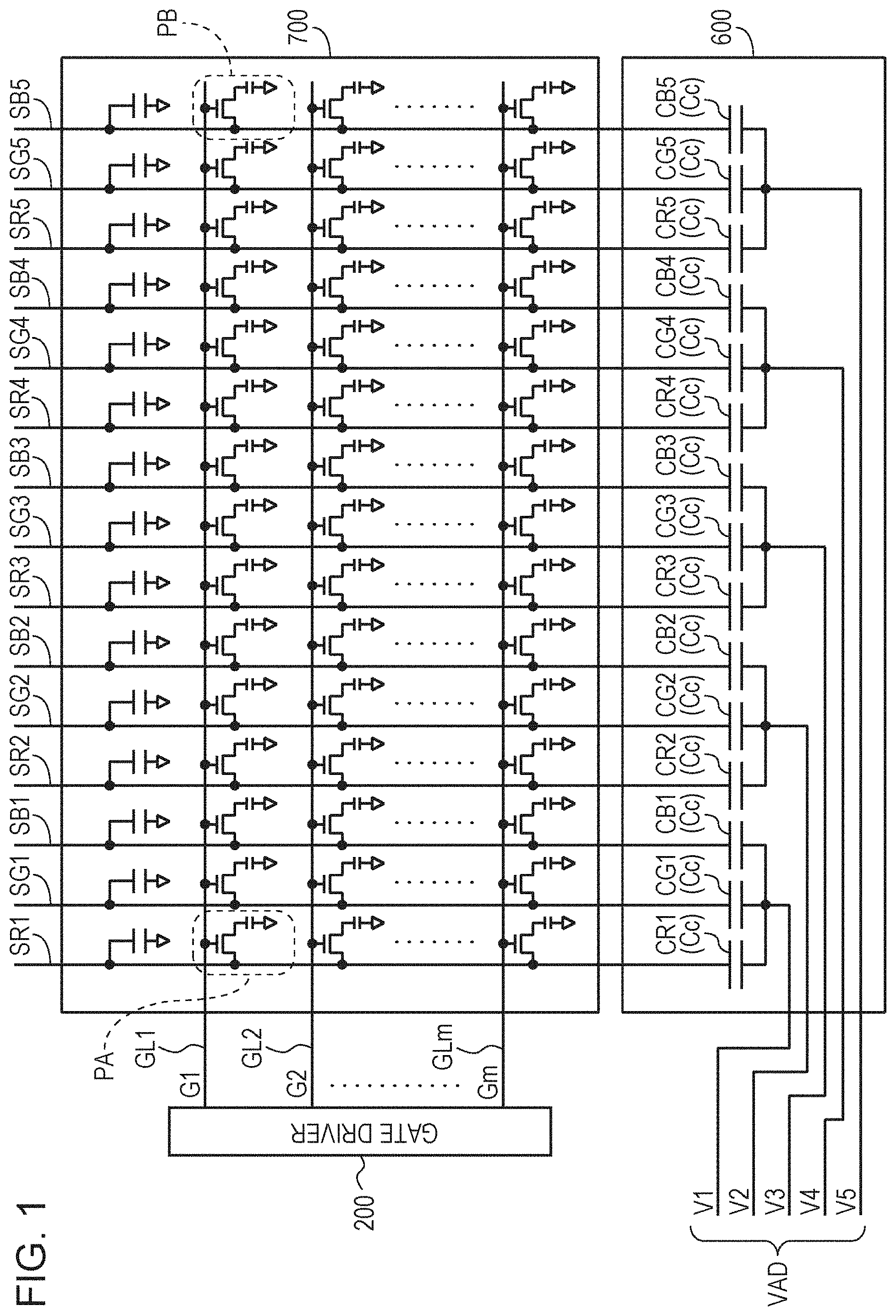 Patent US11776500 — Liquid-crystal display apparatus and driving method — Figure 1