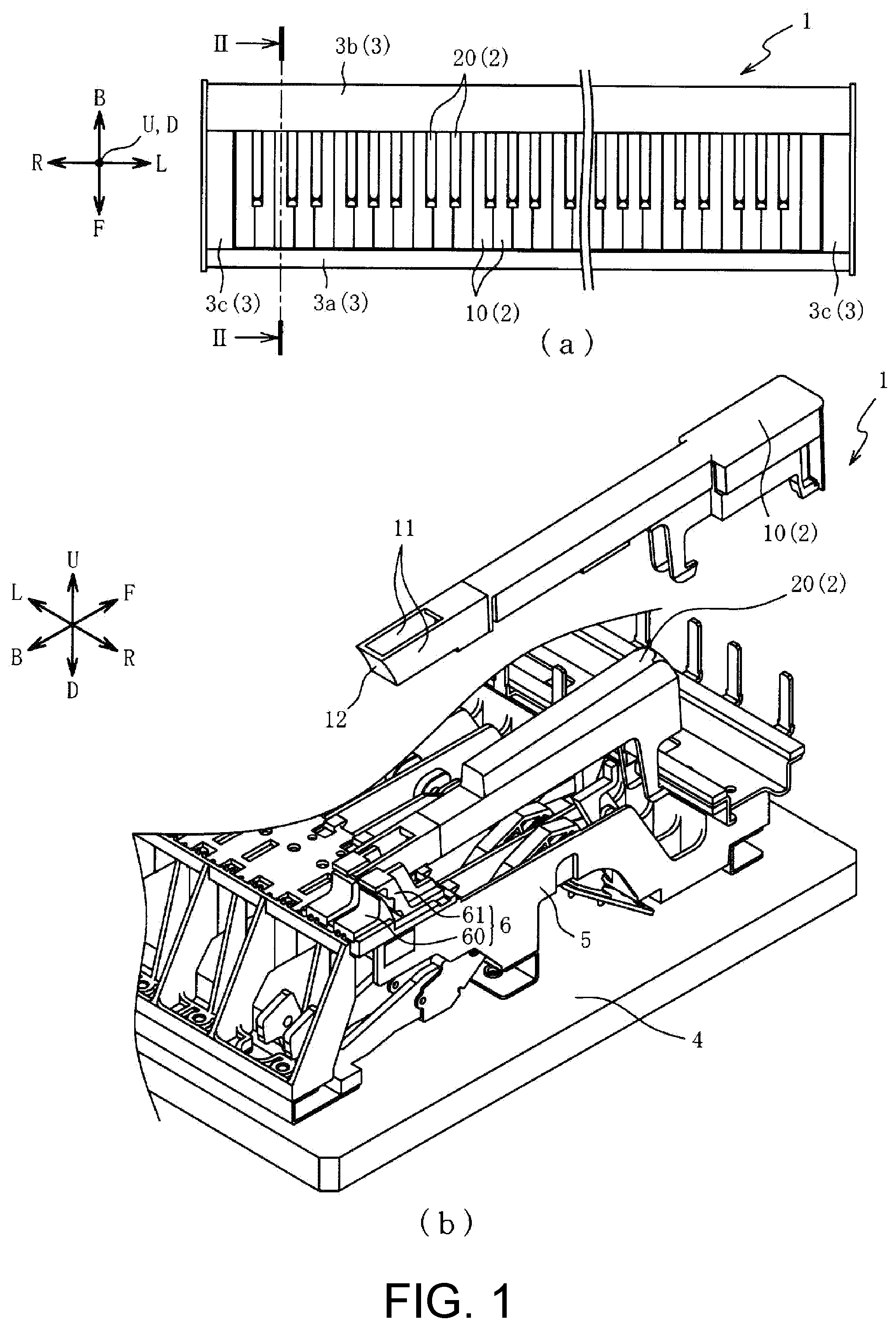 Patent US11776511 Figure 1 – Keyboard device