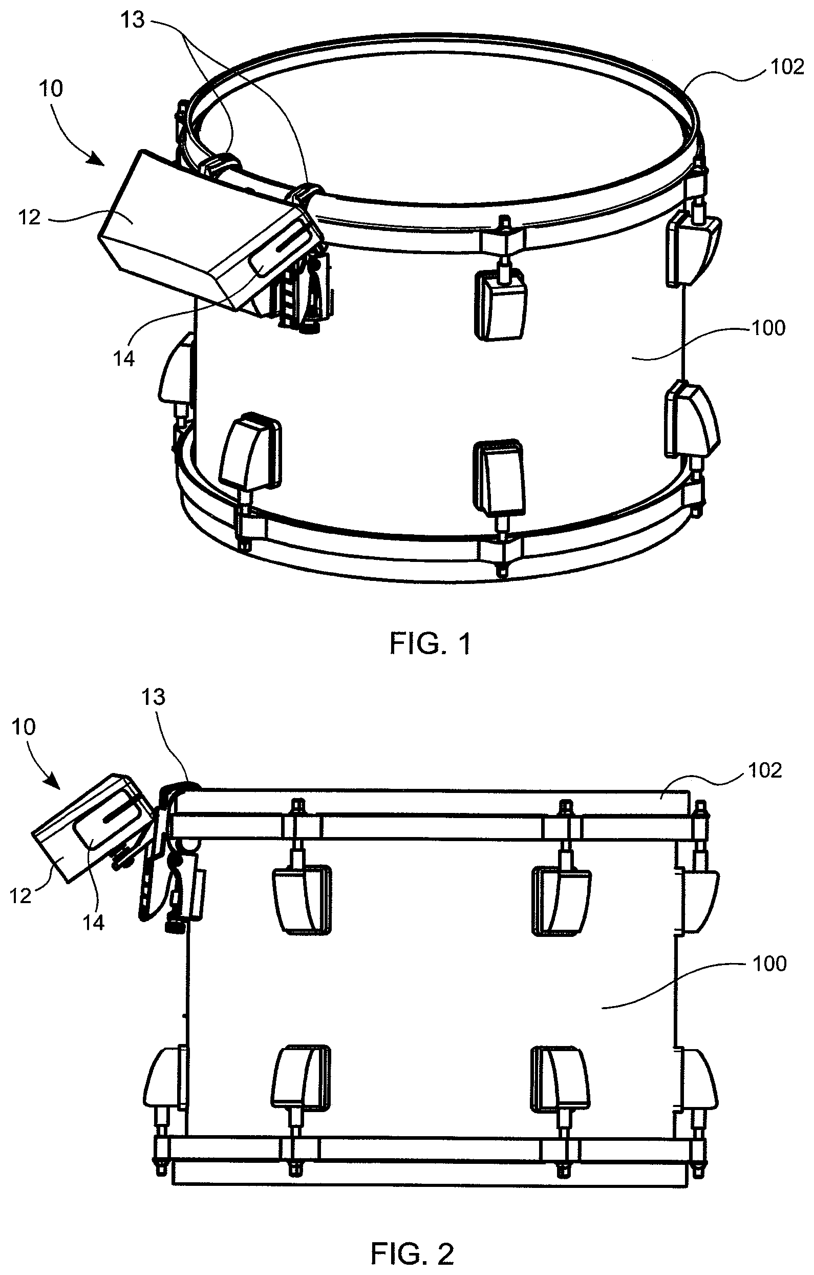 Patent US11776515 — Reinforced solid wood block idiophone — Figure 1