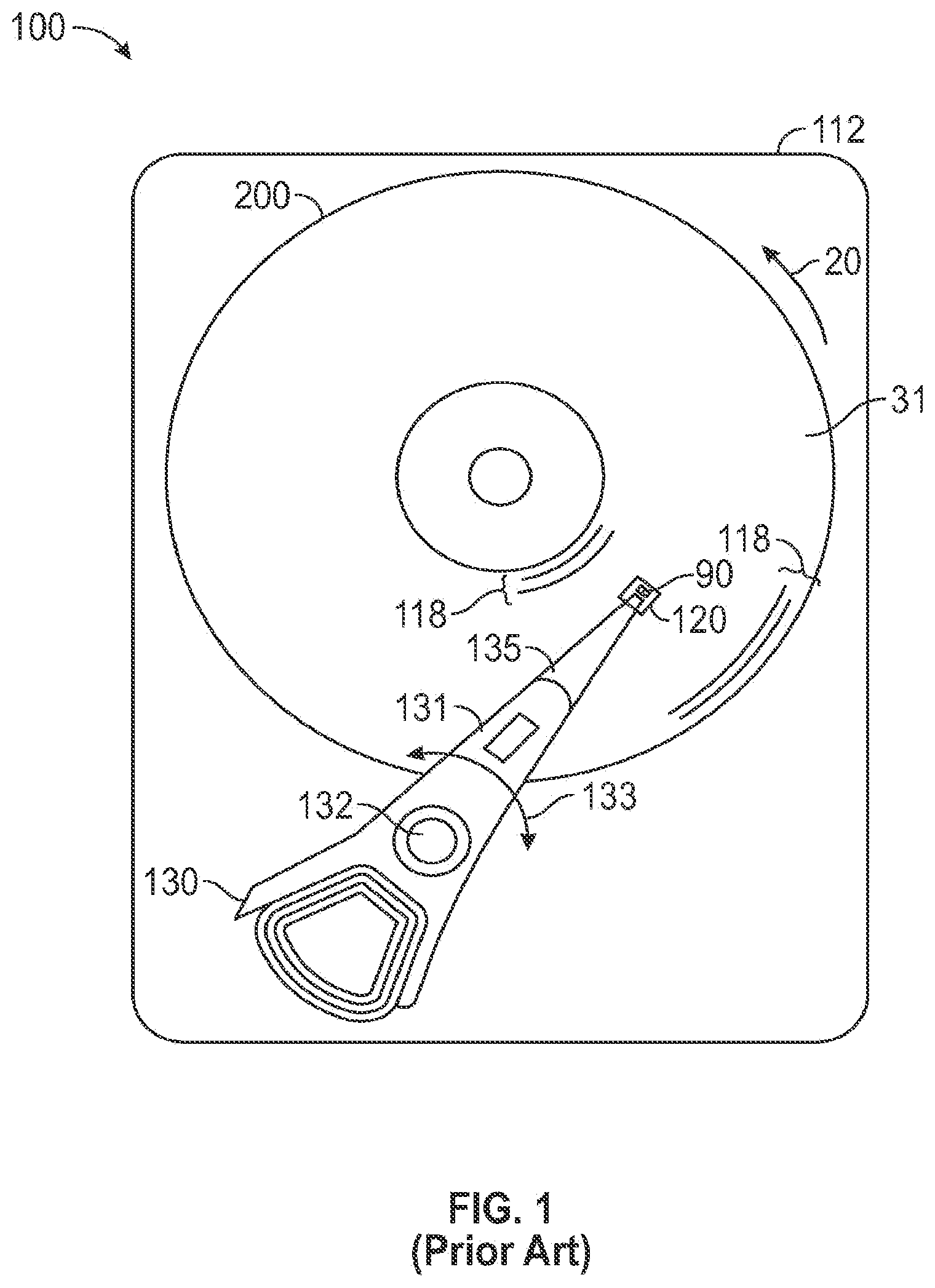 Patent US11776566 — Heat-assisted magnetic recording (HAMR) write head with protective multilayer film for near-field transducer — Figure 1