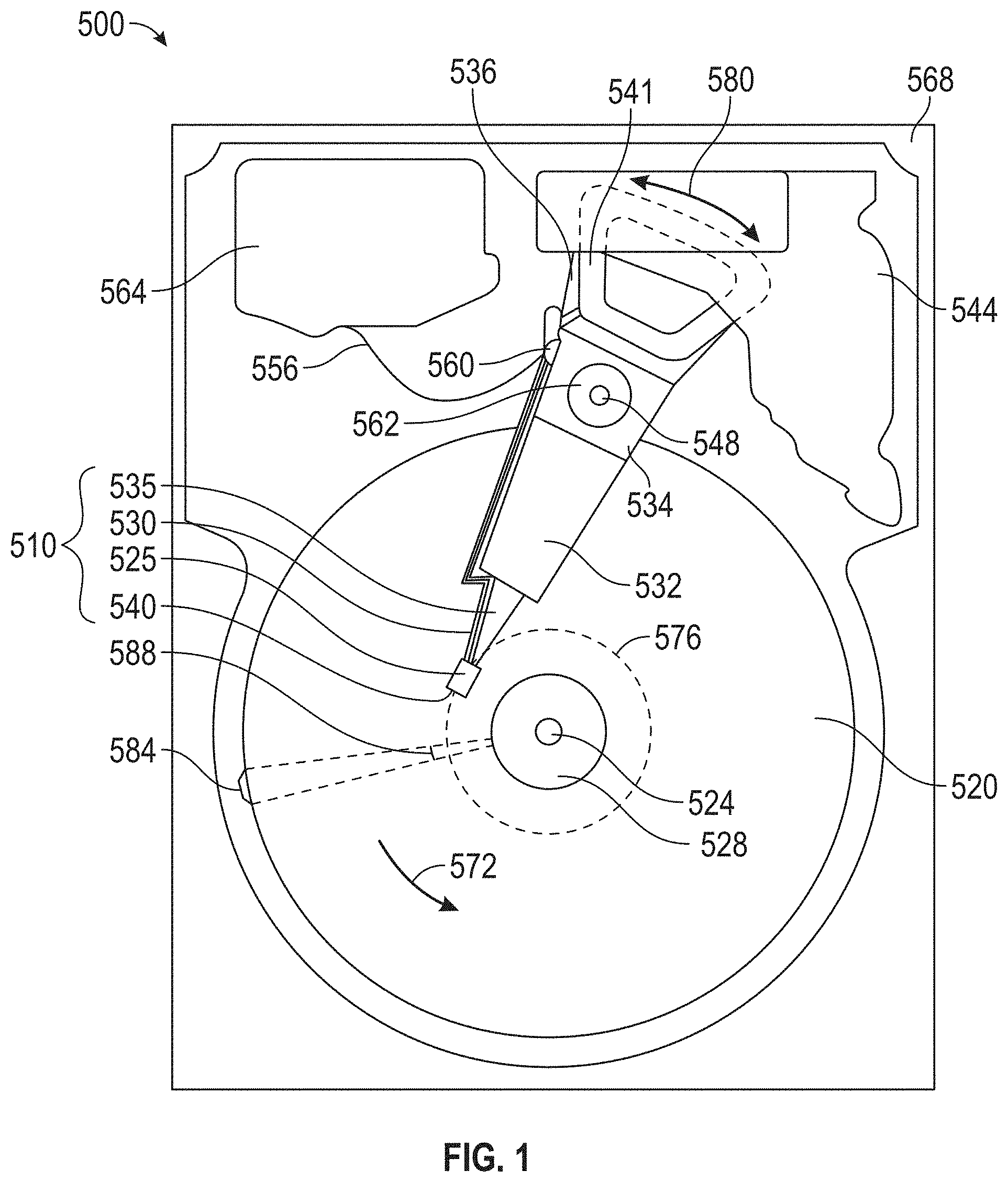 Patent US11776571 — Segmented front bar for particle robustness — Figure 1