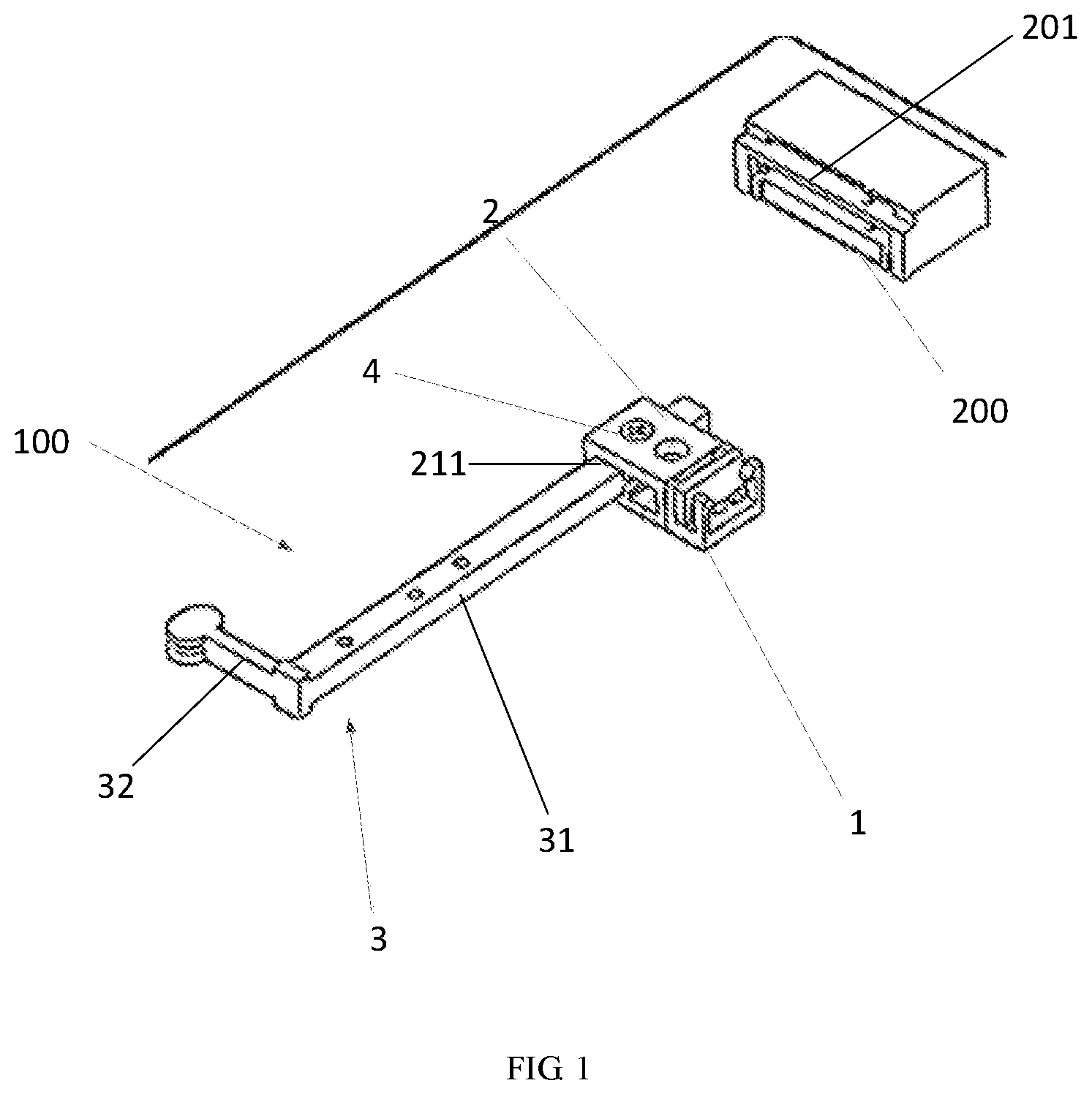 Patent US11776582 — Hard disk fixing device and server — Figure 1