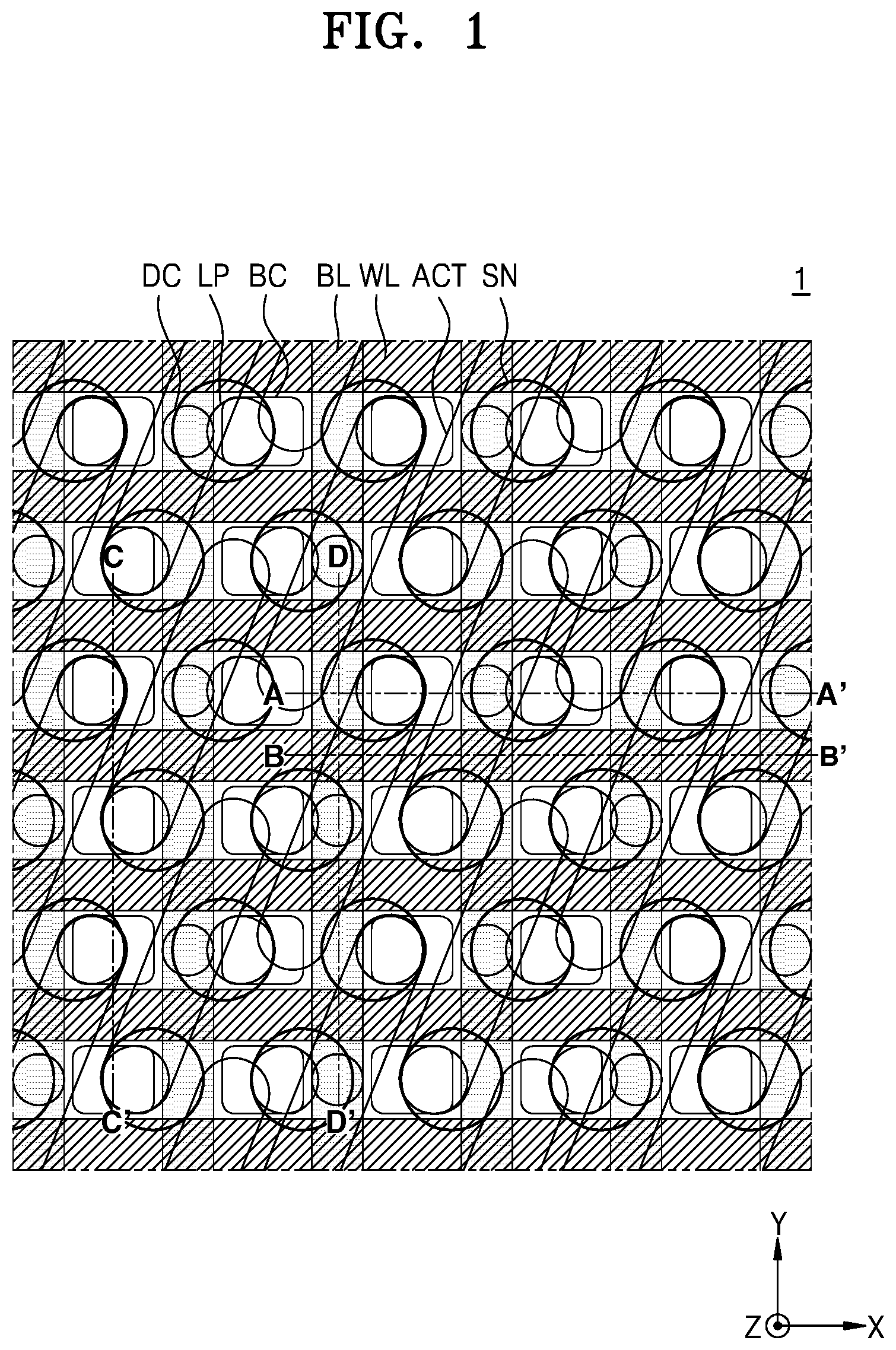 Patent US11776583 — Semiconductor memory devices — Figure 1