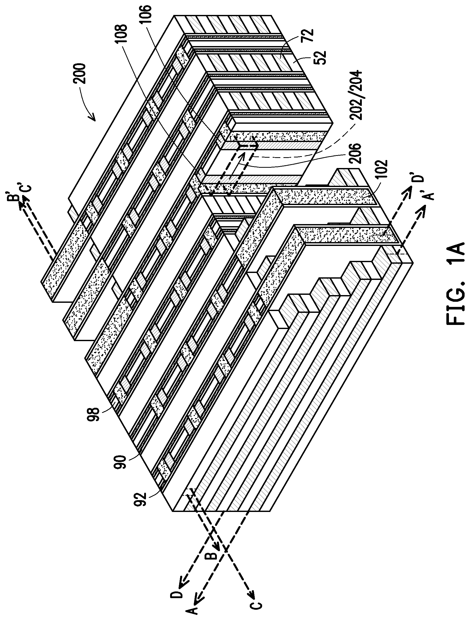 Patent US11776602 — Memory array staircase structure — Figure 1