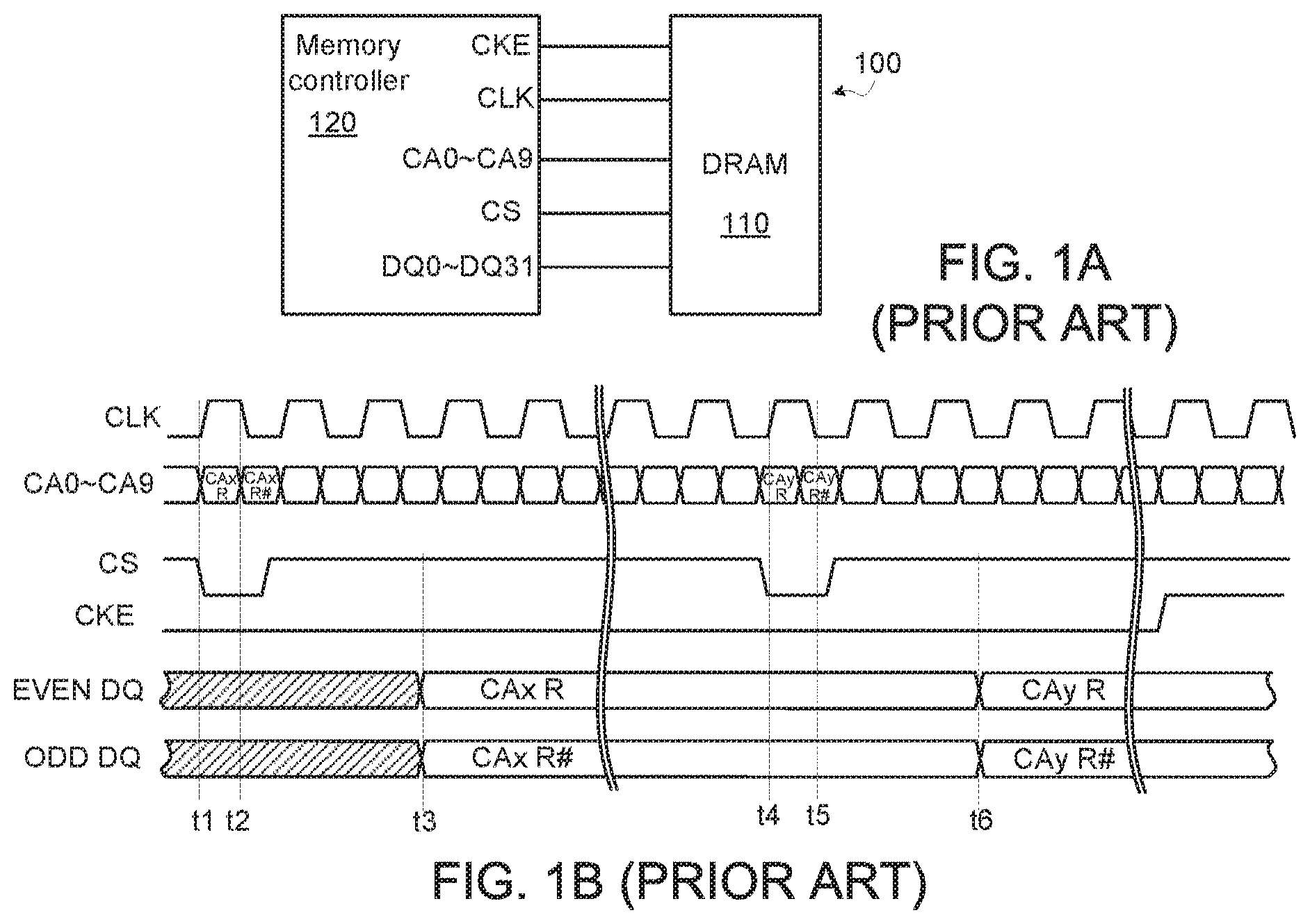 Patent US11776613 — DRAM, memory controller and associated training method — Figure 1