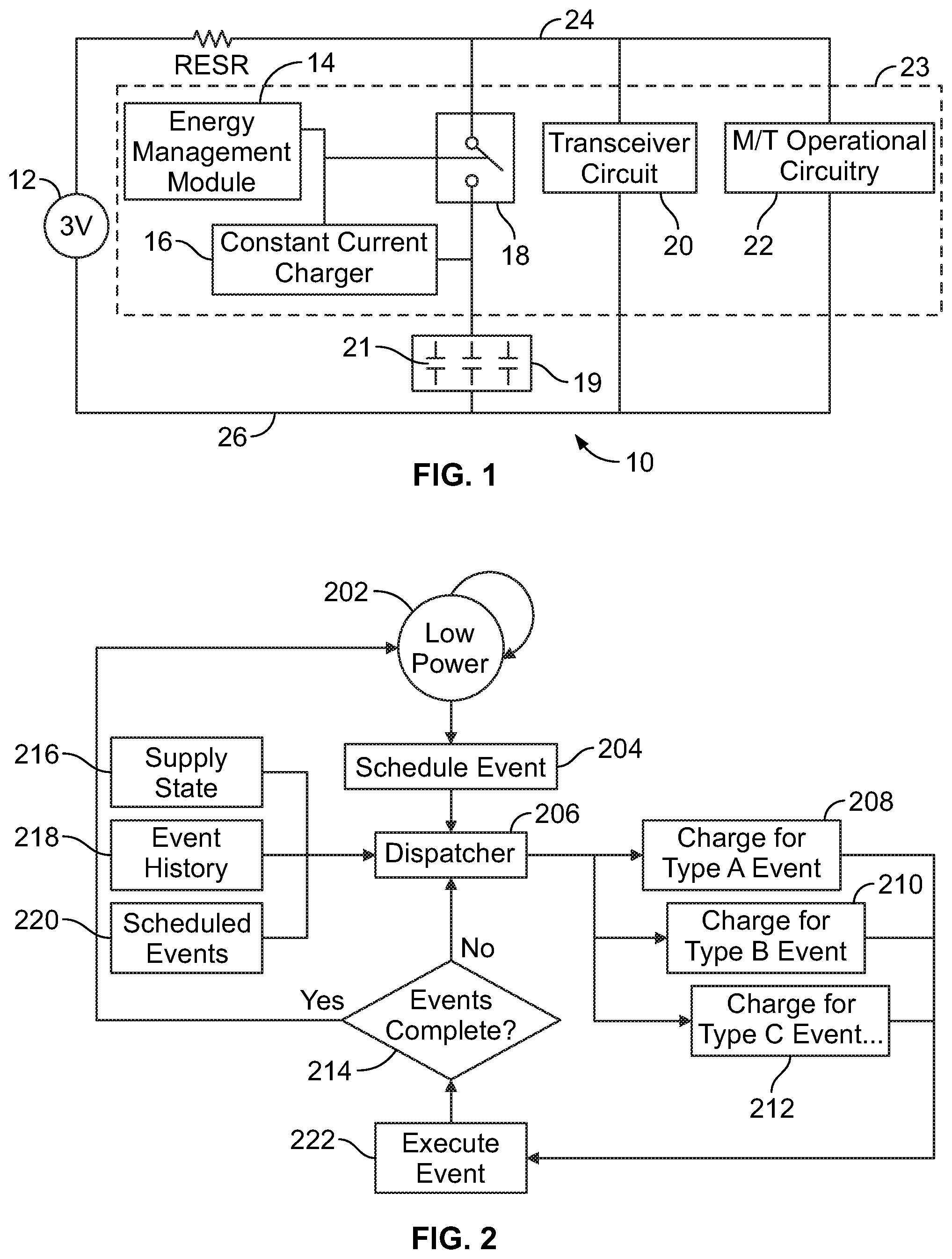 Patent US11776684 — Method and device for managing energy usage by a medical device — Figure 1