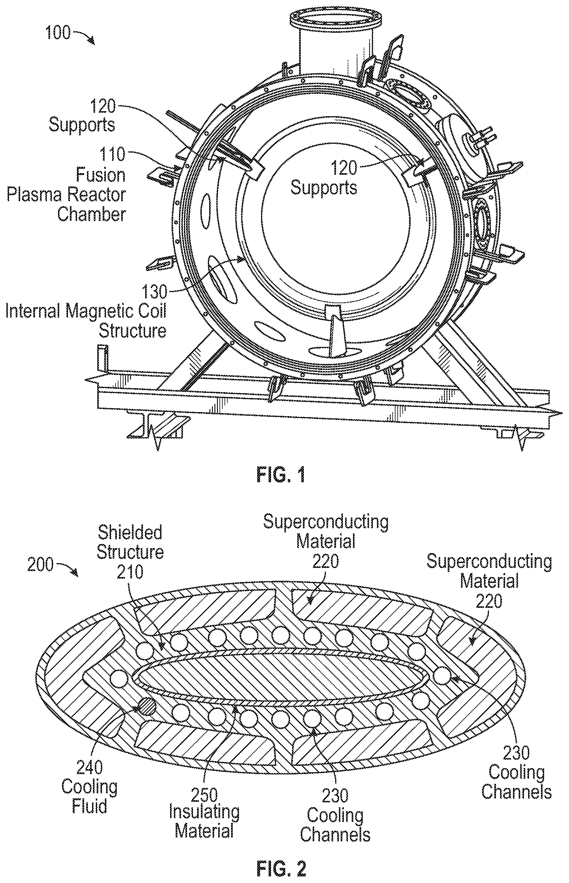 Patent US11776700 — Using superconductors to provide passive magnetic shielding of structures immersed in plasma — Figure 1