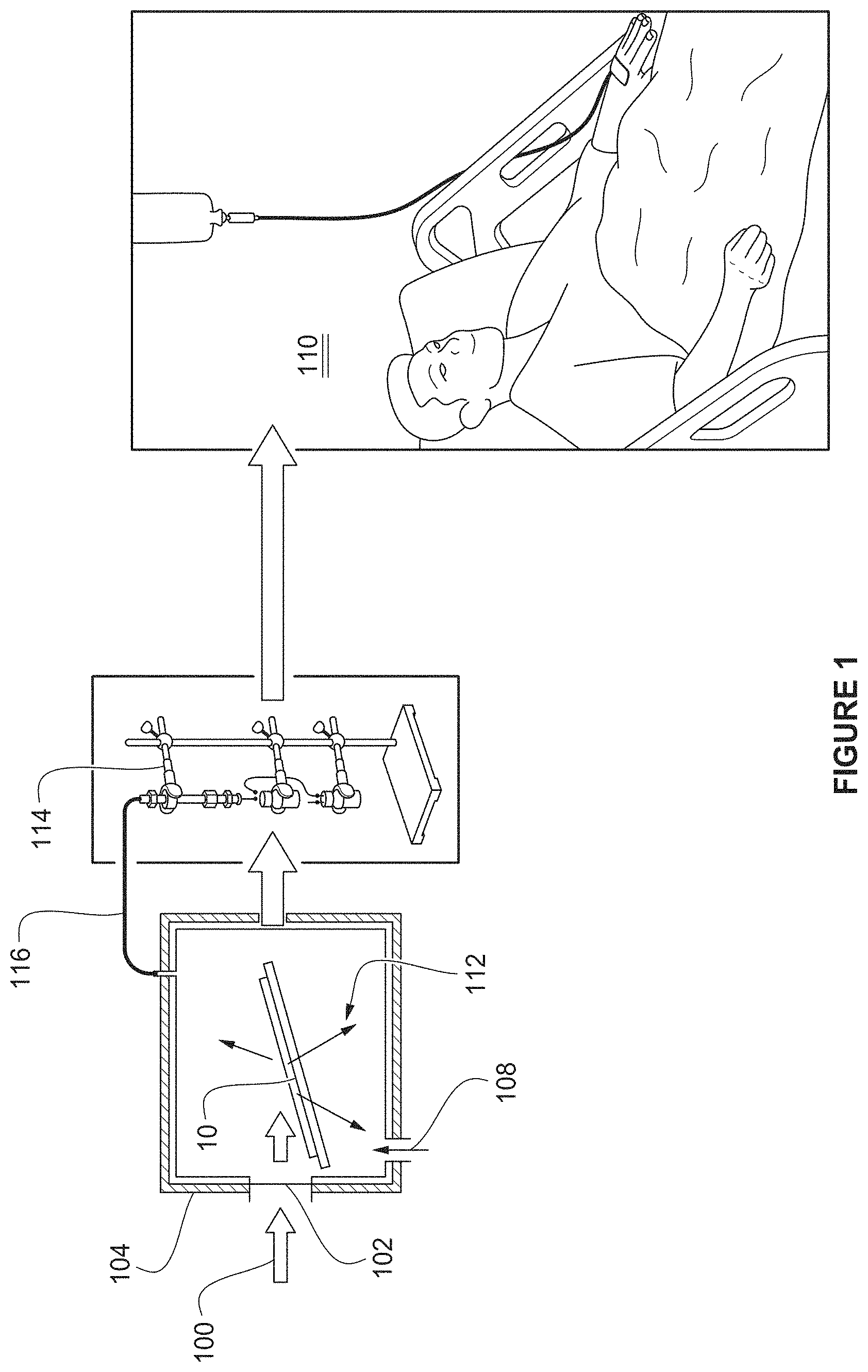 Patent US11776705 — High temperature and high beam current compatible targets and methods thereof for generating noble gas/radiohalogen generators for medical isotopes — Figure 1