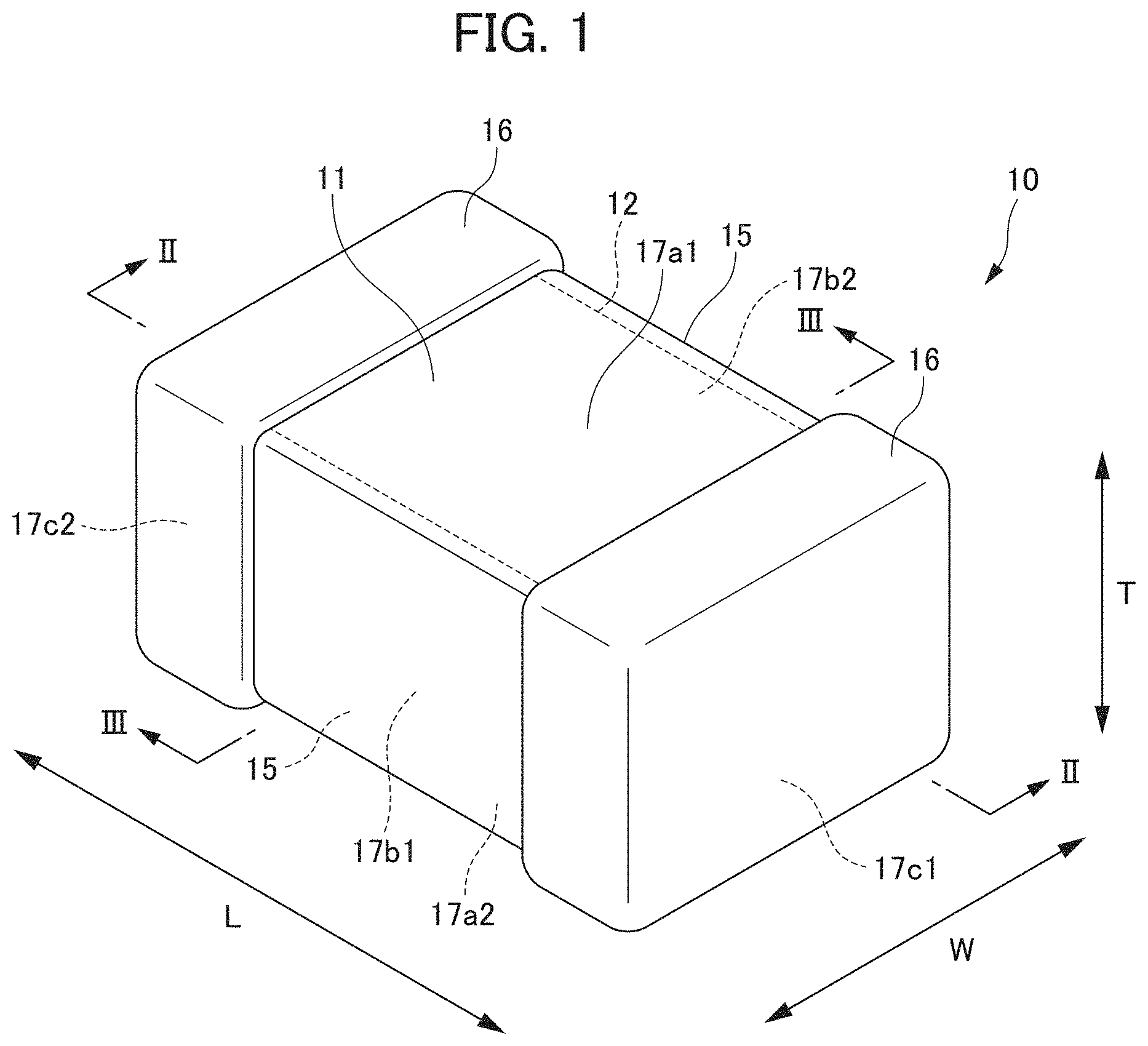 Patent US11776749 Figure 1 – Multilayer ceramic capacitor