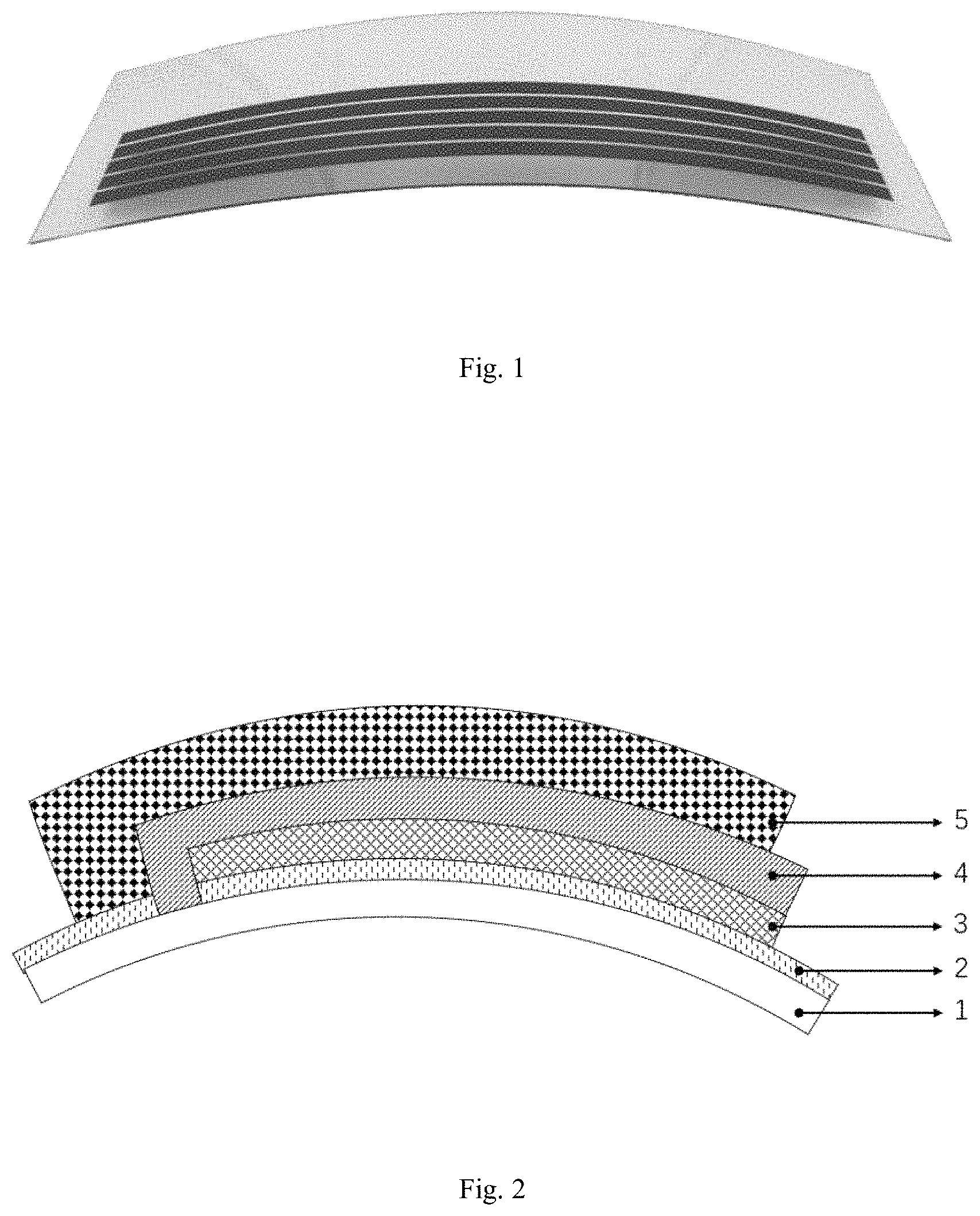 Patent US11776763 — Printable curved-surface perovskite solar cell and preparation method thereof — Figure 1