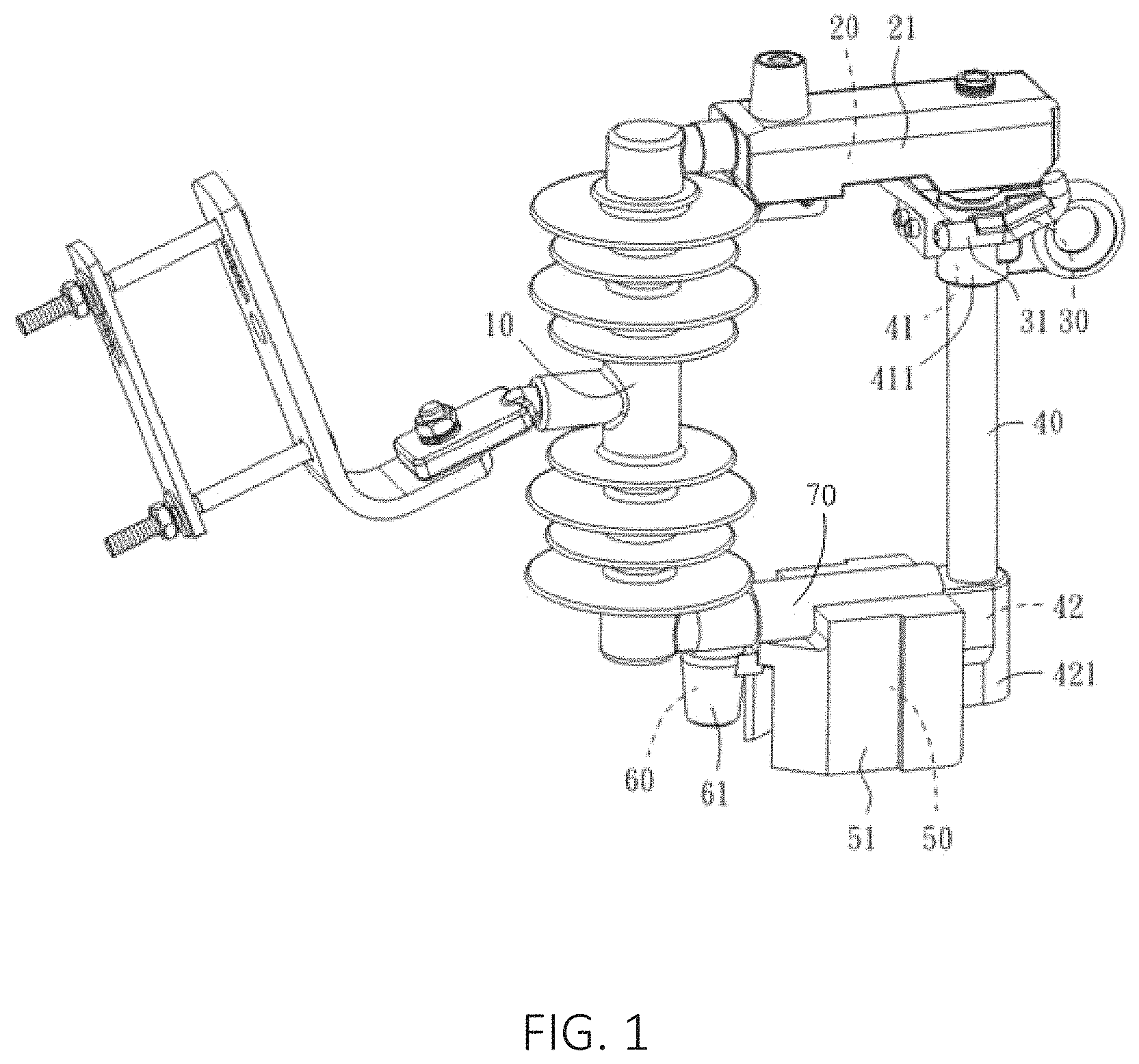 Patent US11776771 — Protection structure of fuse link switch — Figure 1