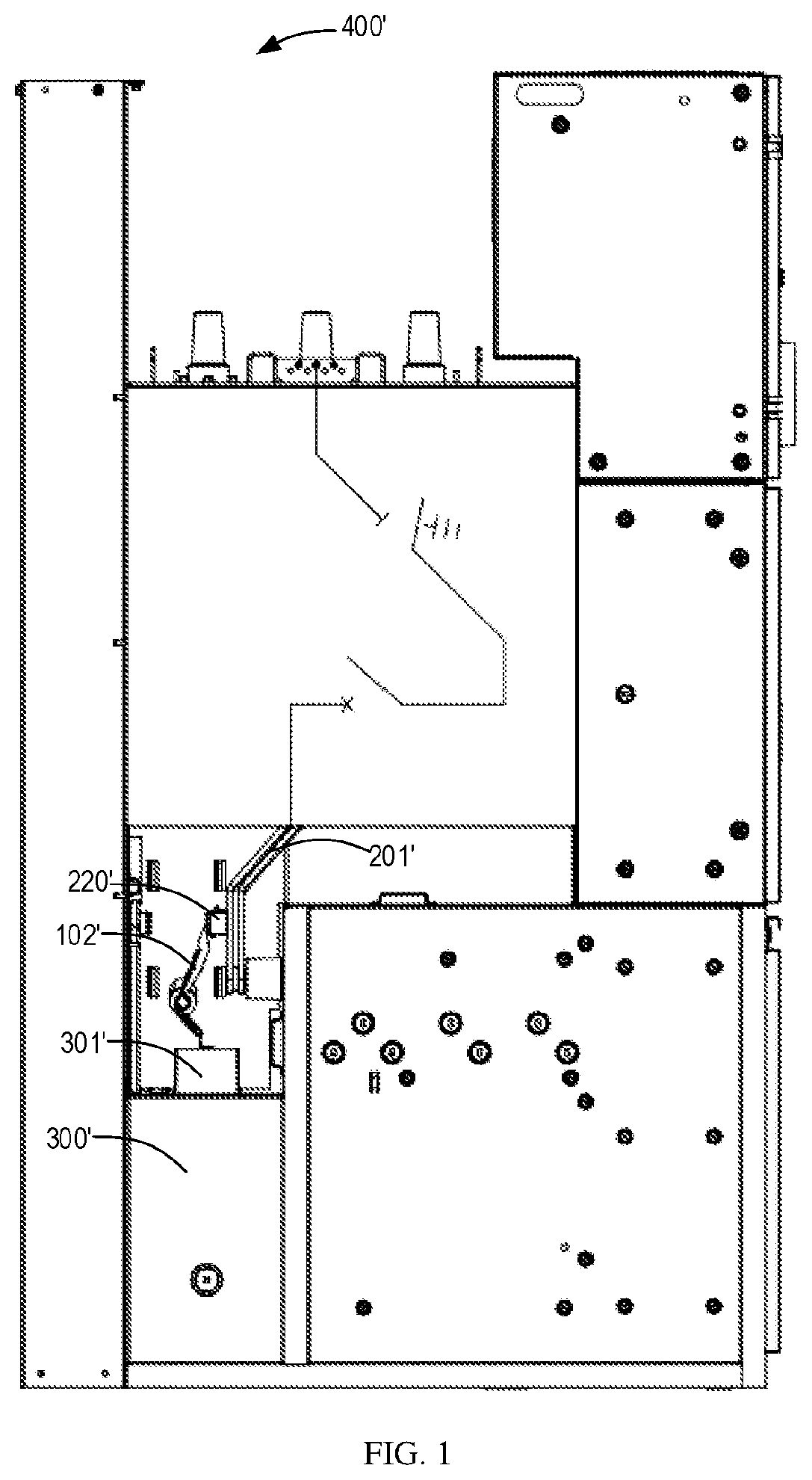 Patent US11776775 — Switch assembly for detection unit of switchgear or controlgear and associated compartment and switchgear — Figure 1
