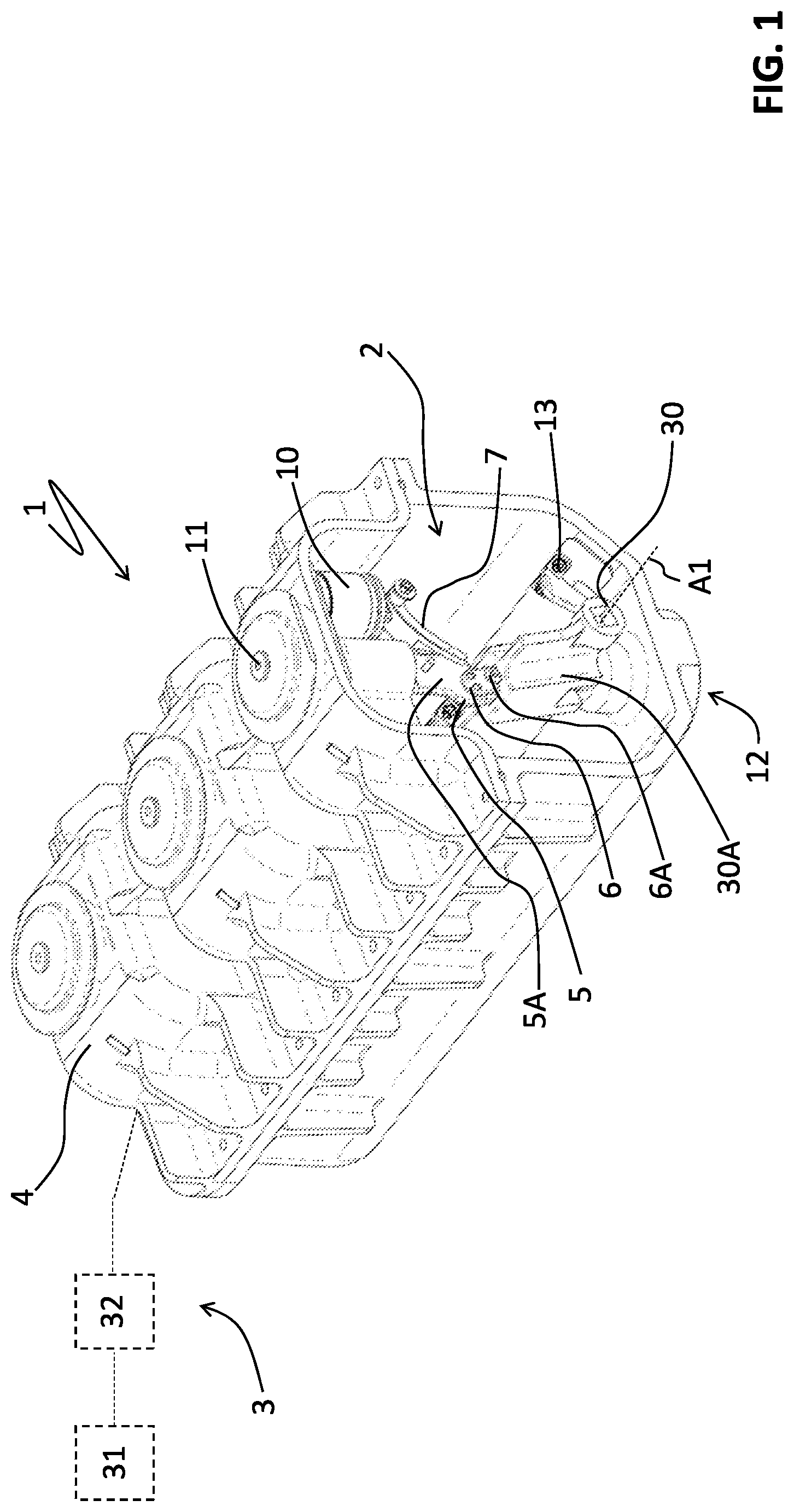 Patent US11776779 — Medium voltage switching apparatus — Figure 1