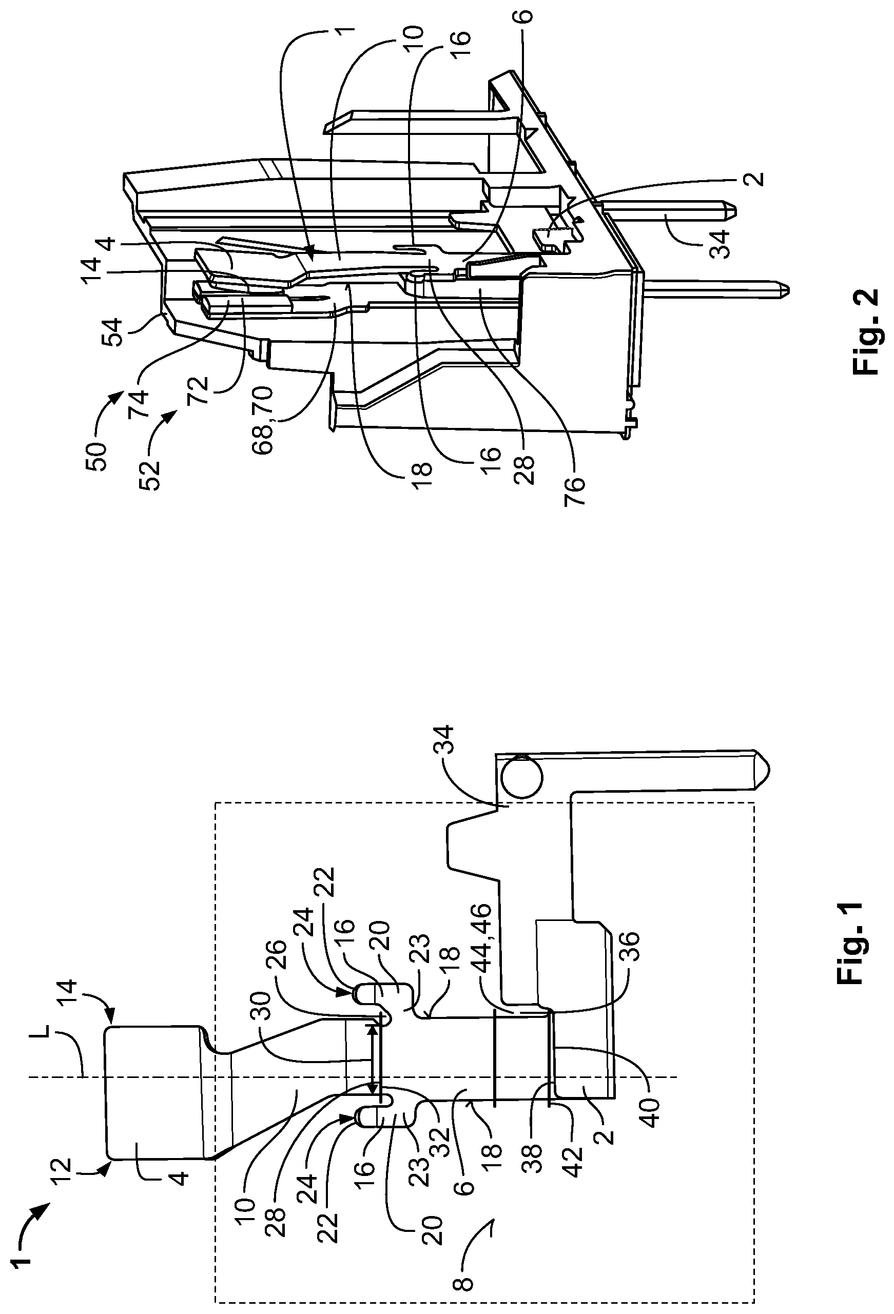 Patent US11776783 — Kit and method for the assembly of at least two variants of a relay and contact spring for a relay — Figure 1