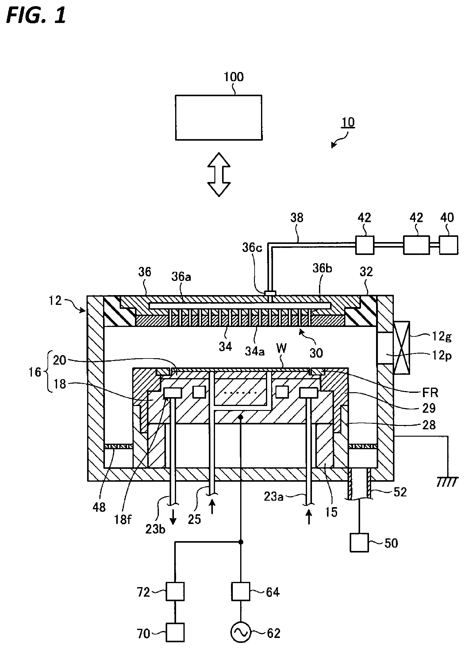 Patent US11776795 — Plasma processing apparatus and power supply control method — Figure 1