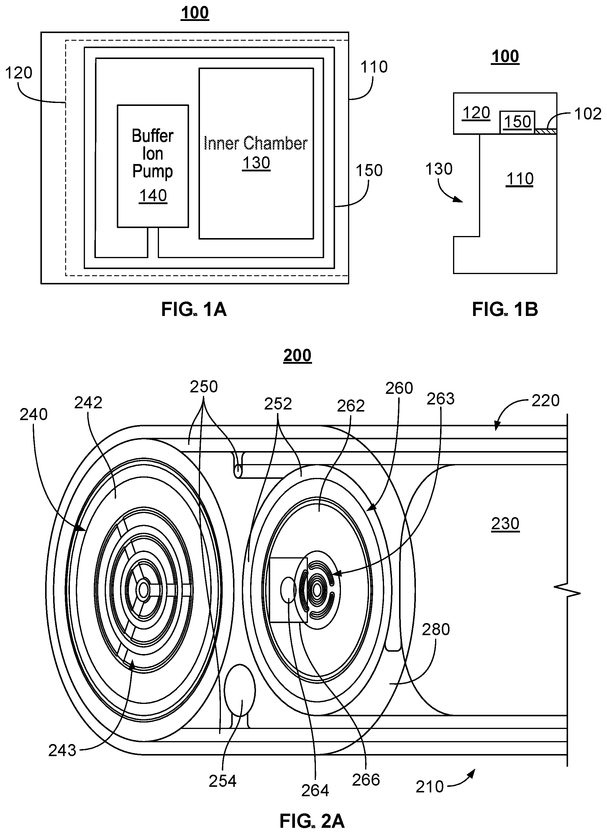 Patent US11776797 Figure 1 – Vacuum cell configured for reduced inner chamber helium permeation