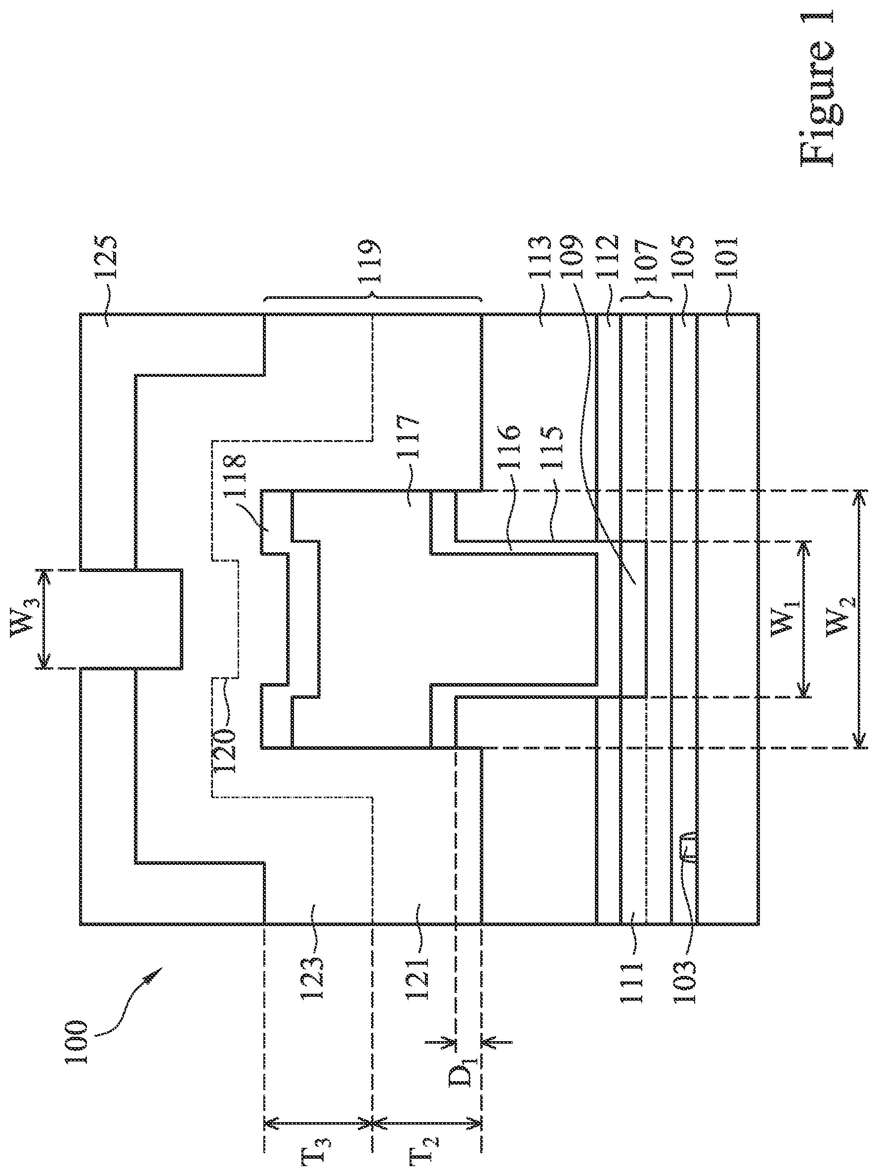 Patent US11776853 Figure 1 – Semiconductor device and method of manufacture