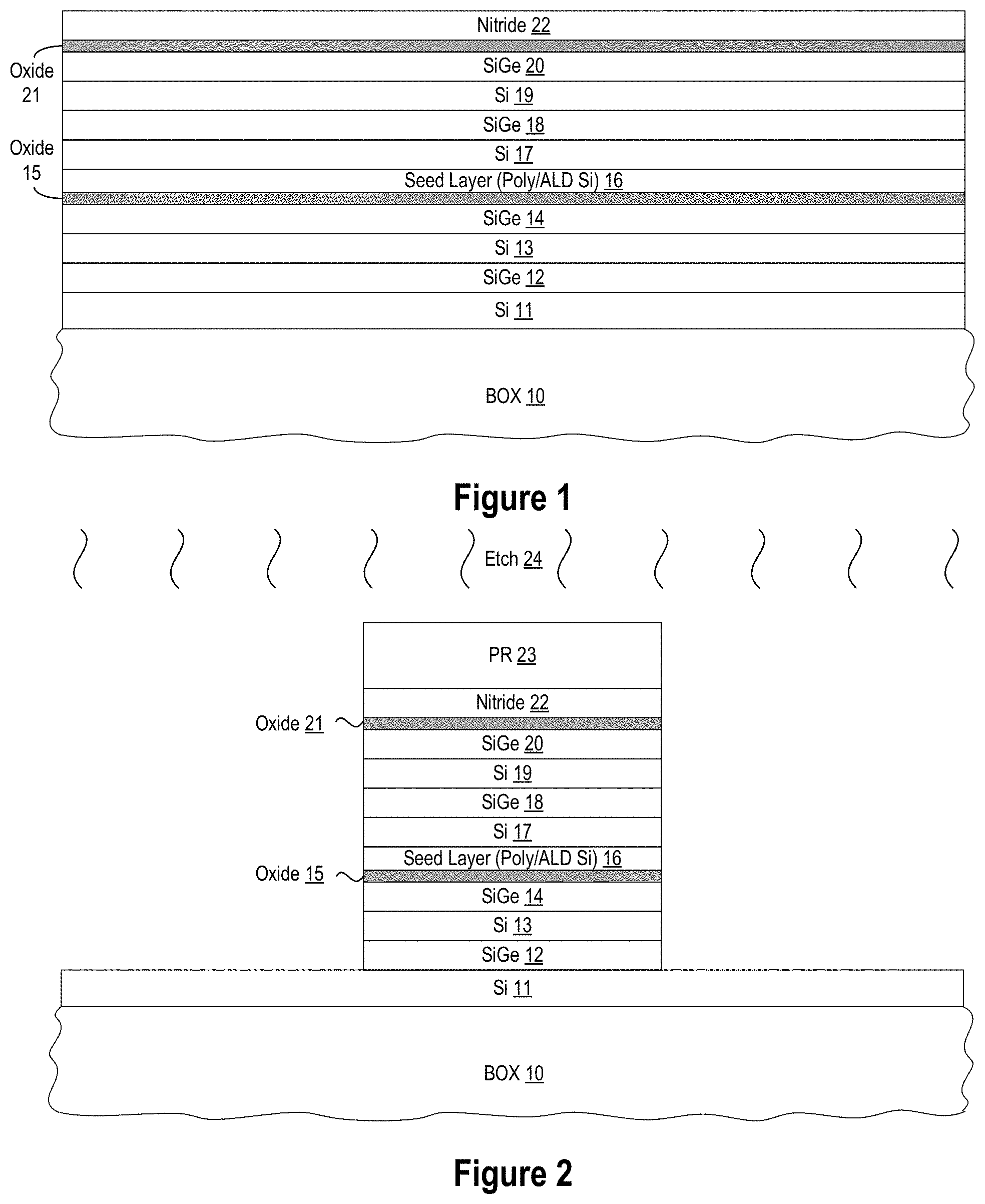 Patent US11776856 — Nanosheet transistors with different gate materials in same stack and method of making — Figure 1