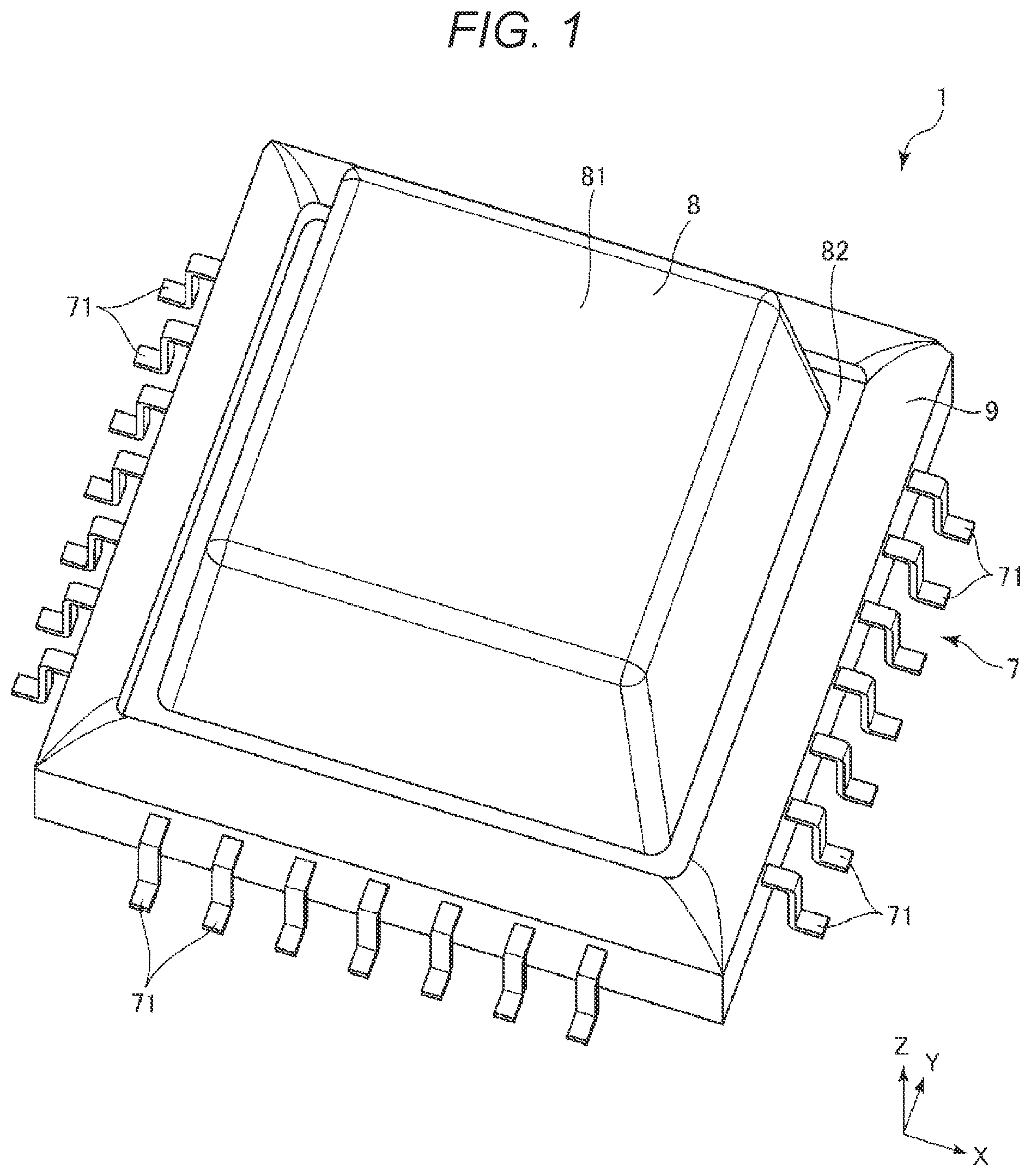 Patent US11776860 Figure 1 – Method of manufacturing electronic devices with a cap and molding