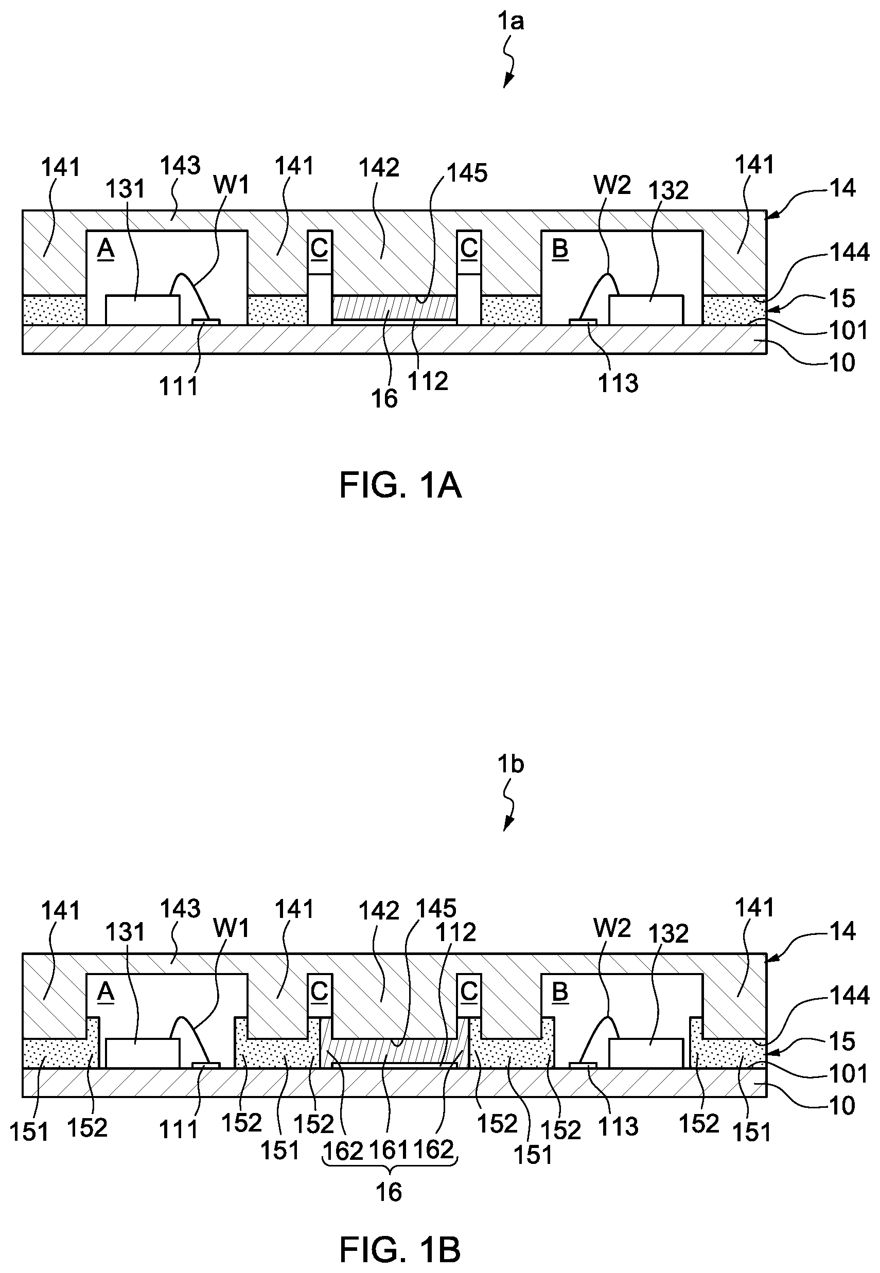 Patent US11776862 — Lid structure and semiconductor device package including the same — Figure 1