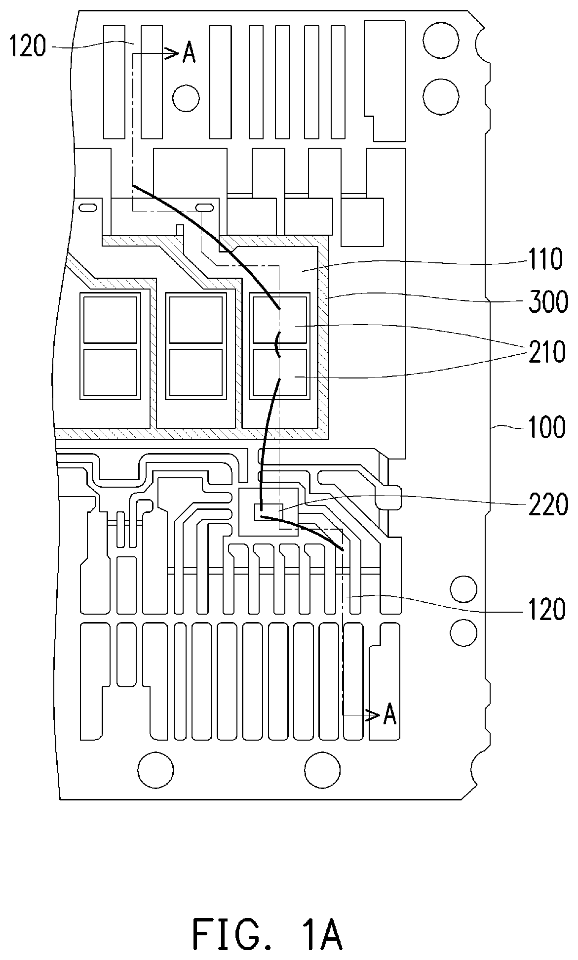 Patent US11776867 — Chip package — Figure 1