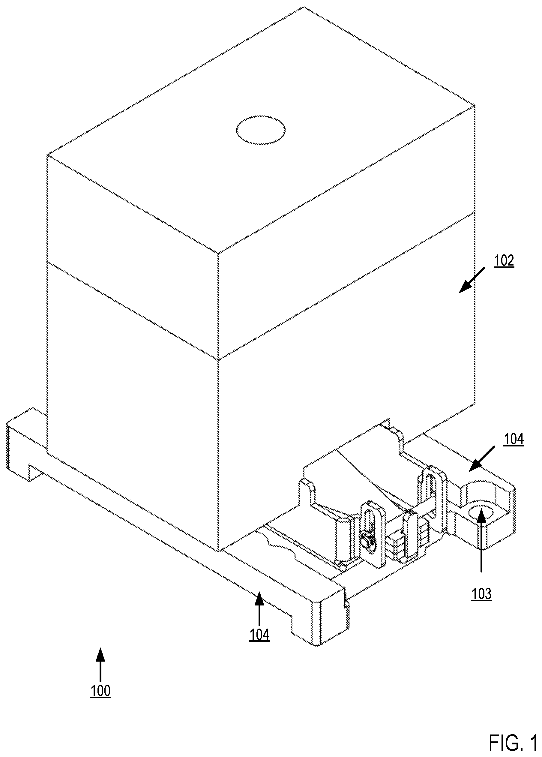 Patent US11776876 — Distributing heatsink load across a processor module with separable input/output (I/O) connectors — Figure 1