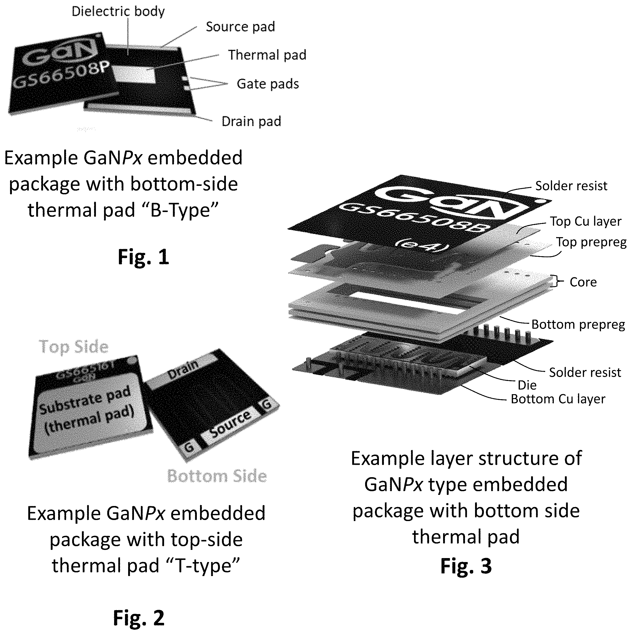 Patent US11776883 — Embedded die packaging for power semiconductor devices — Figure 1