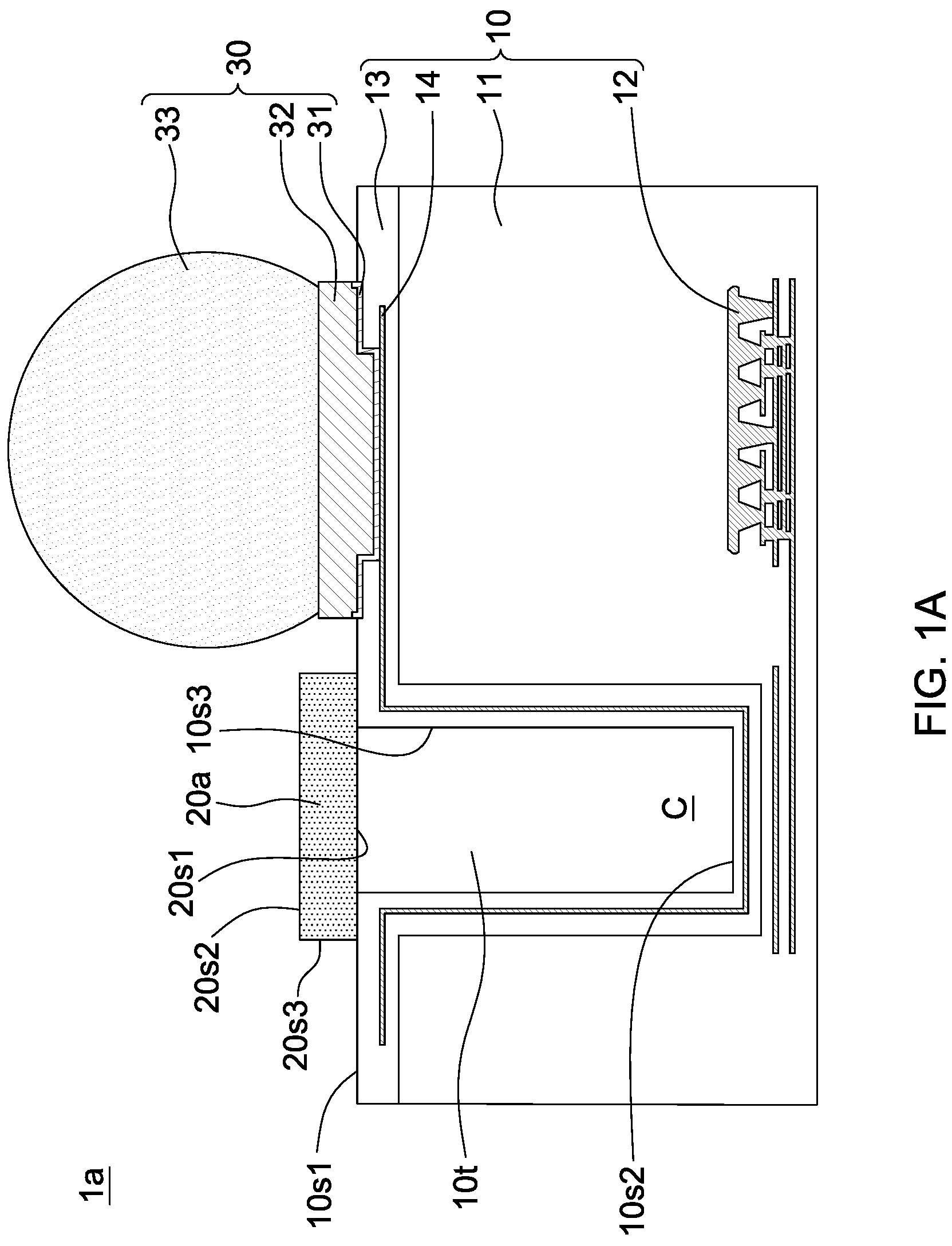 Patent US11776887 — Semiconductor package structure and method for manufacturing the same — Figure 1