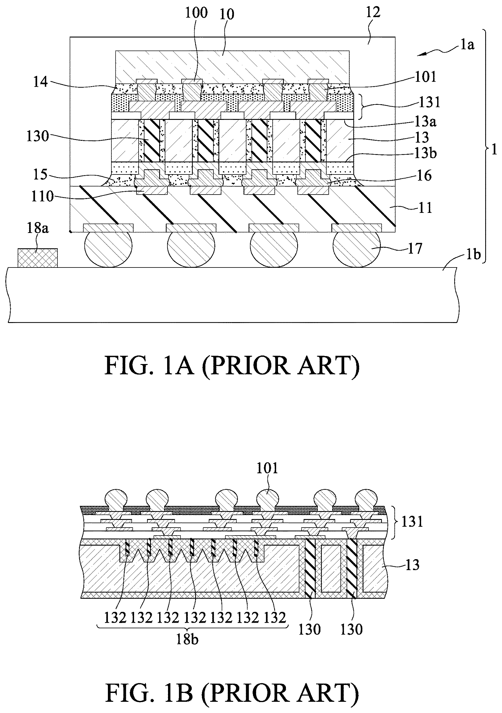 Patent US11776897 — Electronic module, manufacturing method thereof and electronic package having the same — Figure 1