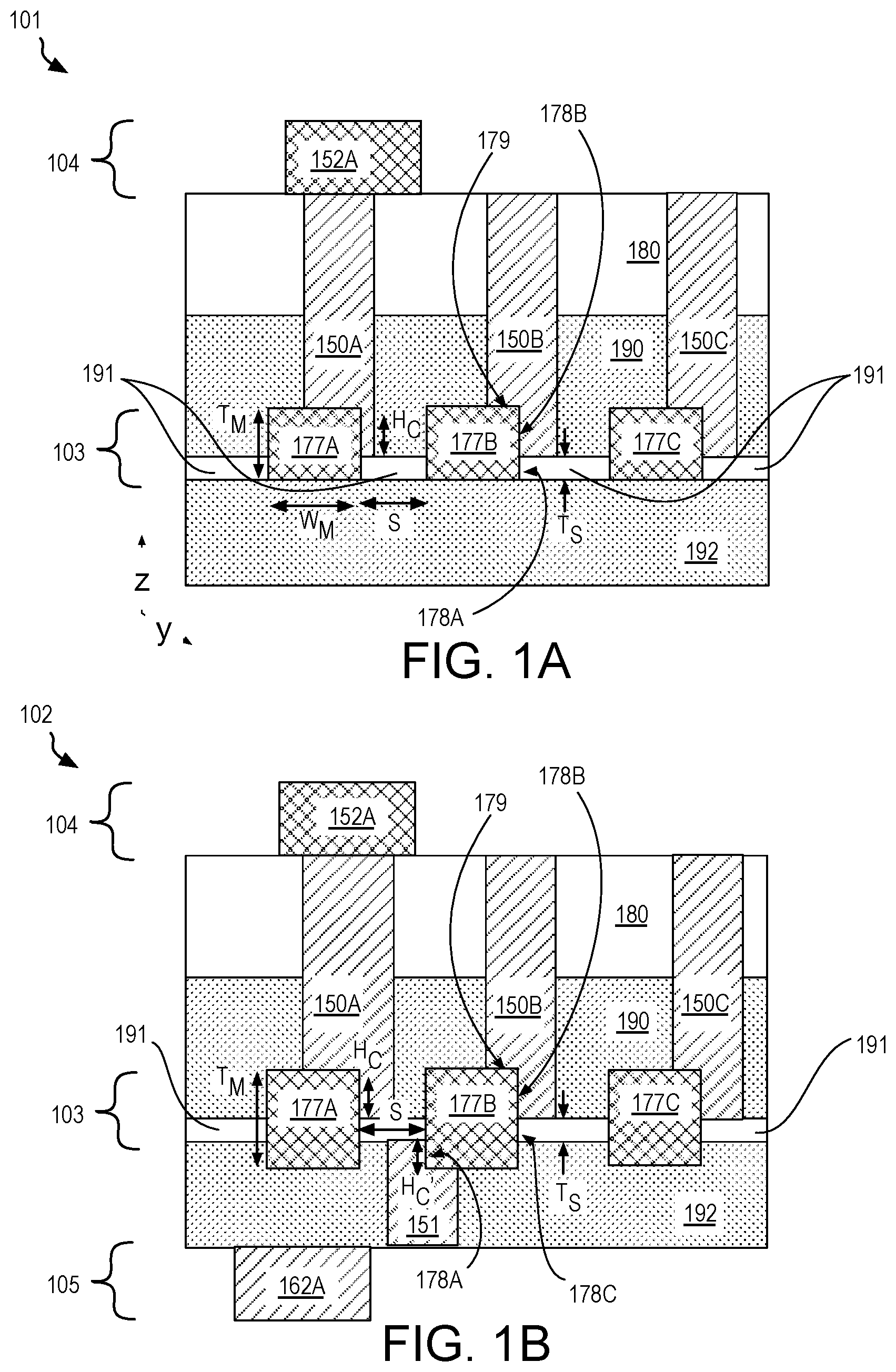 Patent US11776898 — Sidewall interconnect metallization structures for integrated circuit devices — Figure 1