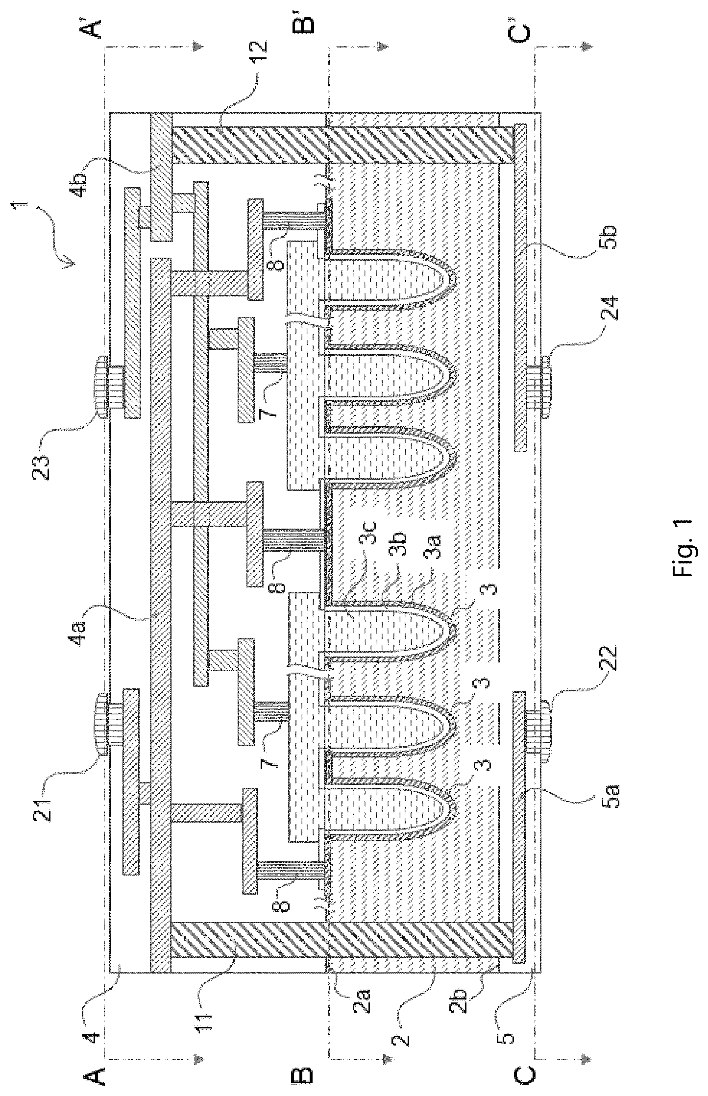 Patent US11776902 — Semiconductor device, an image unit and an endoscope system — Figure 1